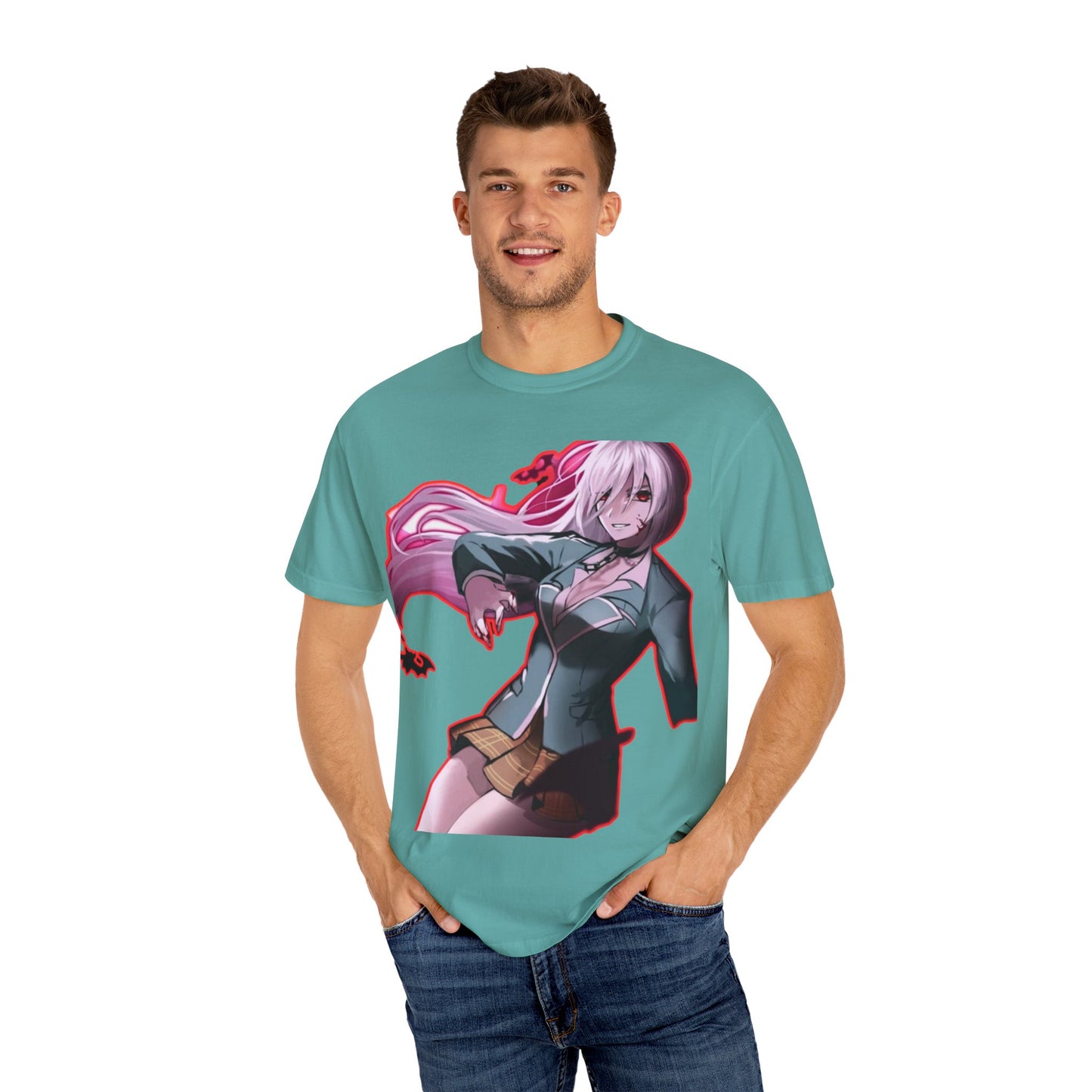 Anime-Themed T-Shirt Featuring Bold Artwork
