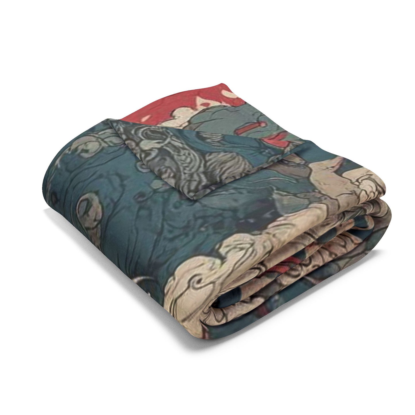 Arctic Fleece Blanket with Bold Car and Monster Design, Cozy Throw for Car Lovers, Unique Gift for Birthdays, Home Decor, Movie Nights
