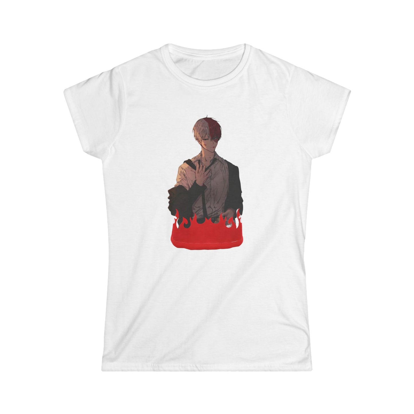 Hero life todo style 2 Tee for Fans, Casual Wear, Gift for Her, Anime Merch, Birthday Present, Cute T-Shirt