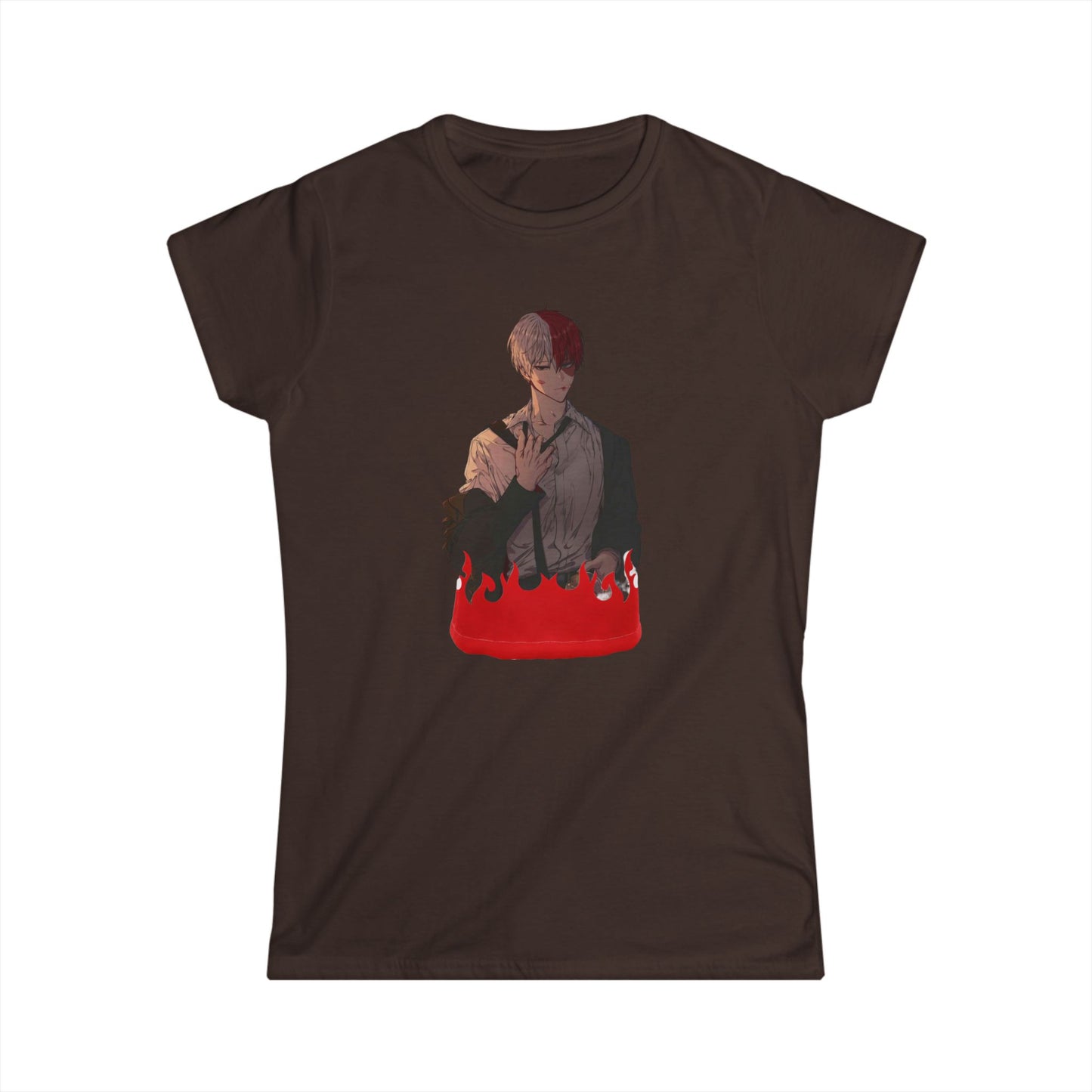 Hero life todo style 2 Tee for Fans, Casual Wear, Gift for Her, Anime Merch, Birthday Present, Cute T-Shirt
