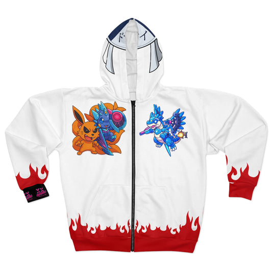 Drykage stlye Zip Hoodie version  1(AOP)