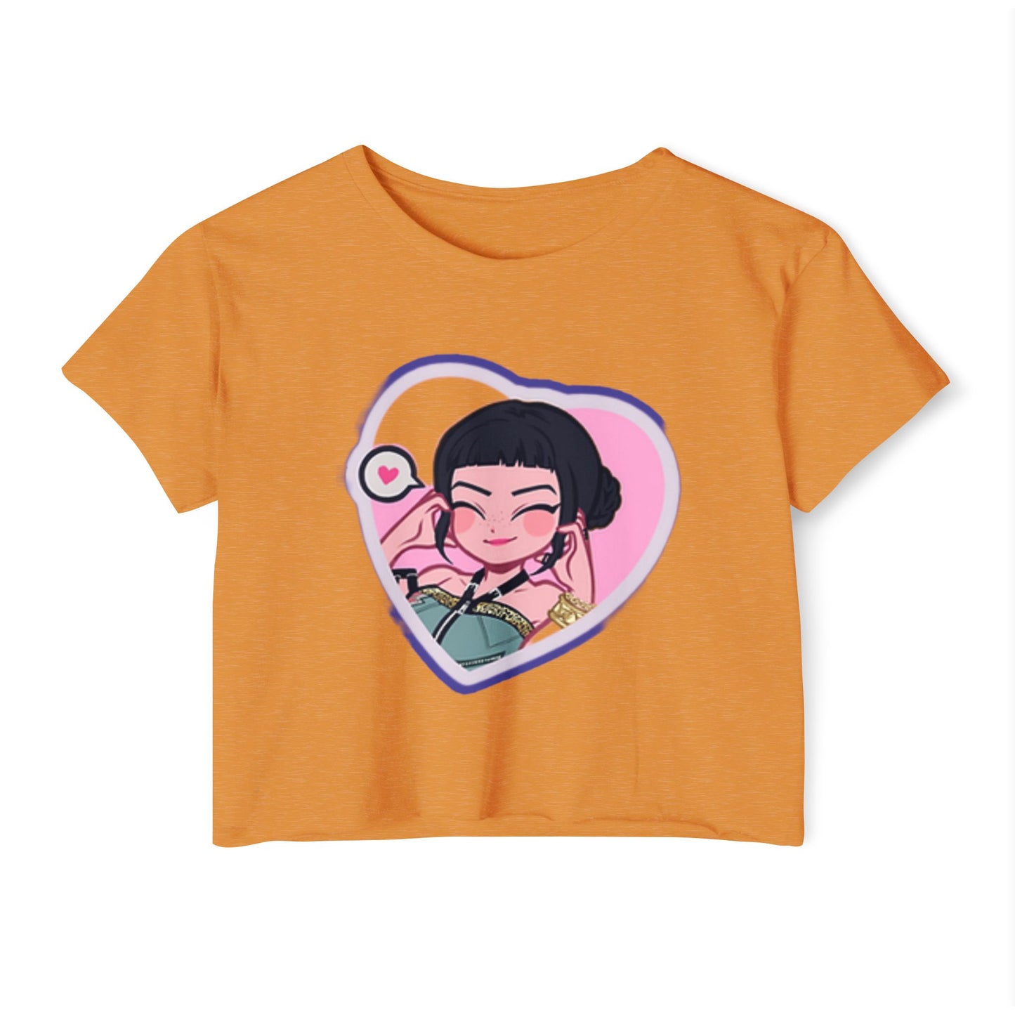 Idol style 1 Crop Top for Women, Summer Fashion, Cute Anime Tee, Festival Outfit, Anime Lover Gift