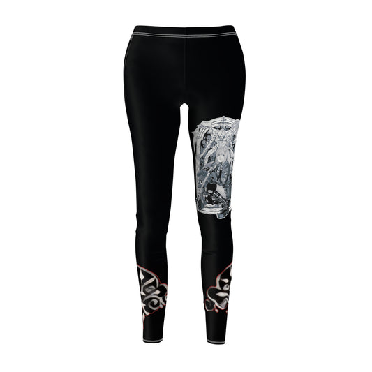 Stylish Women's Casual dn rules Leggings with Unique Design, Workout Gear, Fashion Leggings, Gift for Her, Trendy Athleisure Wear
