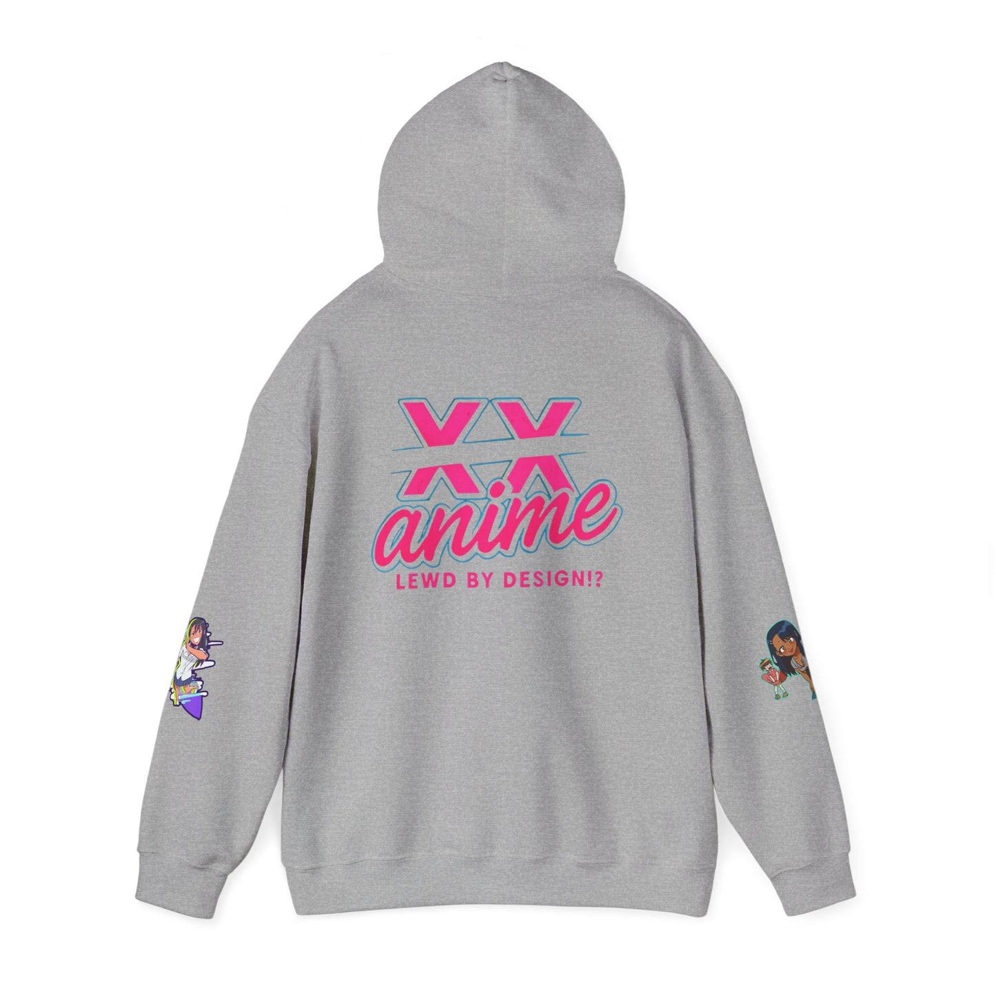 Anime-Themed Hoodie with Playful Graphics, Gift for Anime Fans, Cozy Lounge Wear, Casual Streetwear, Unique Gift Idea