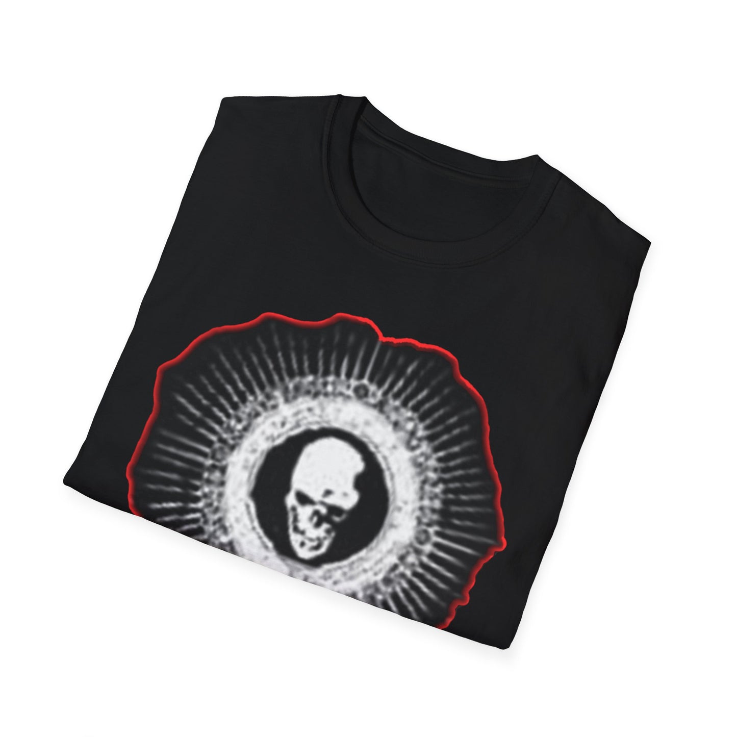 Skull Graphic Tee dn style – Unisex Softstyle T-Shirt for Art Lovers, Halloween, Casual Wear, Gothic Fashion, Unique Gift
