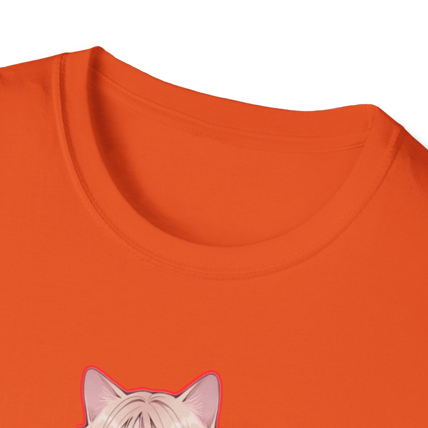 Anime Cat Girl Unisex T-Shirt, Cute Graphic Tee, Casual Wear, Gift for Cat Lovers, Kawaii Fashion, Summer Style