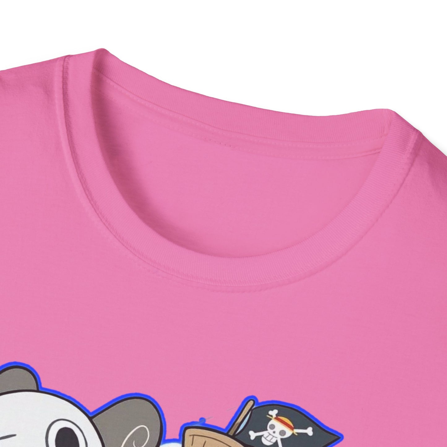 Cute Cartoon Character one piece 7 T-Shirt, Graphic Tee for Anime Lovers, Unisex Gift, Casual Wear, Softstyle Shirt