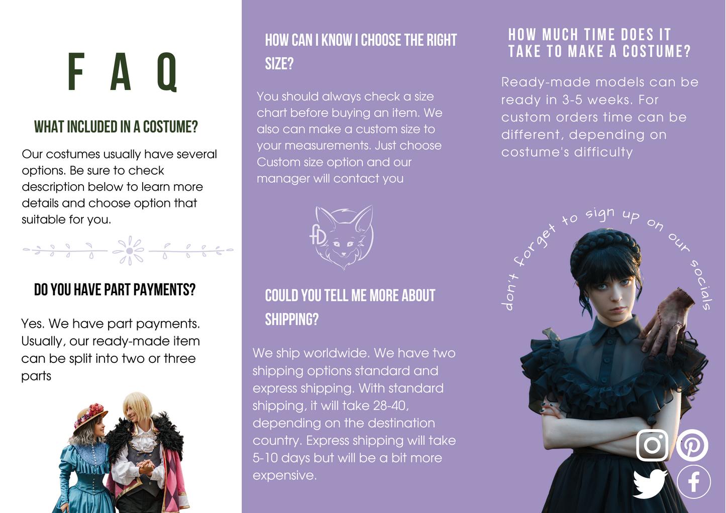 Wednesday Gothic Ballgown Dress Pattern Set  - Digilal Product