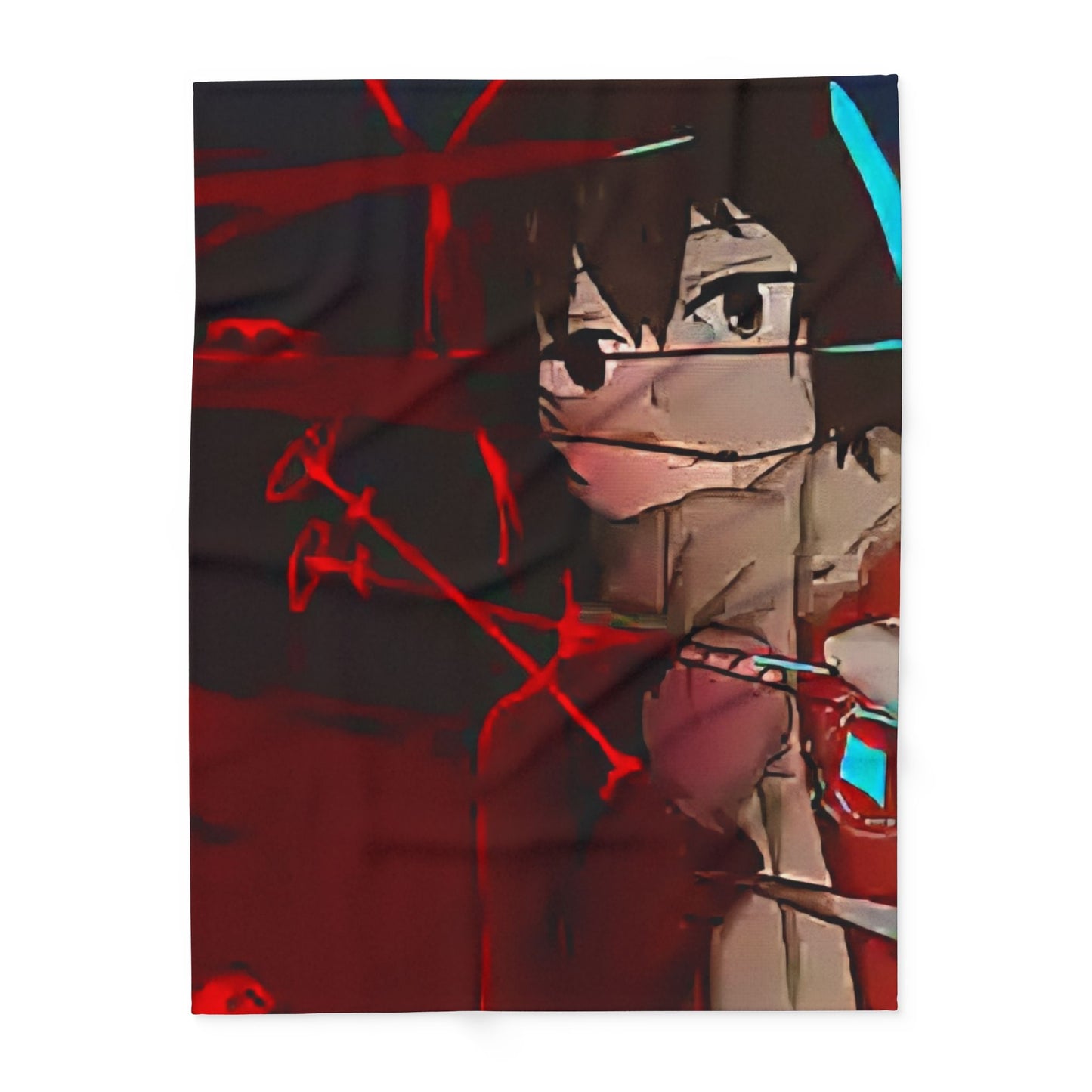 Cozy Arctic erased Fleece Blanket - Perfect for Anime Lovers, Home Decor, Snuggling, Gifts for Her, Cozy Nights