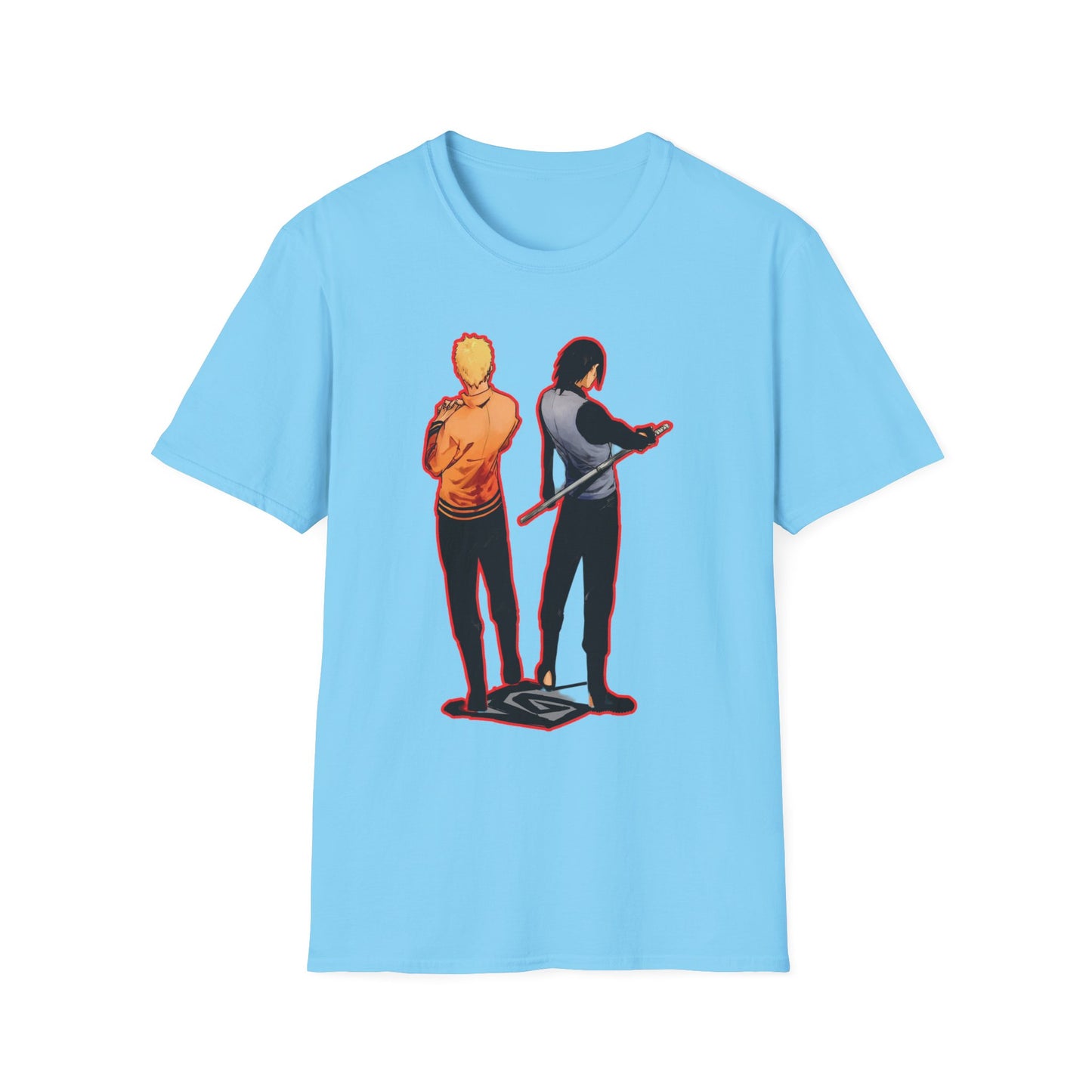Dynamic Duo Naruto Unisex T-Shirt, Casual Graphic Tee, Perfect Gift for Friends, Birthday Apparel, Fan Merchandise