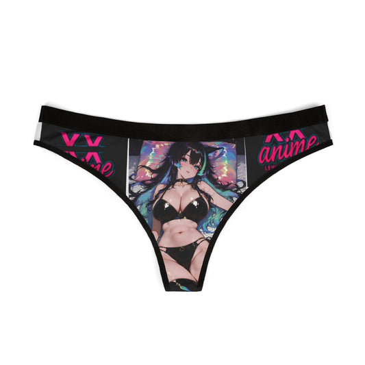 Anime Art Women's Thongs, Stylish Women's Underwear, AOP Print Panties for Fans, Comfortable Thongs, Gift for Anime Lovers