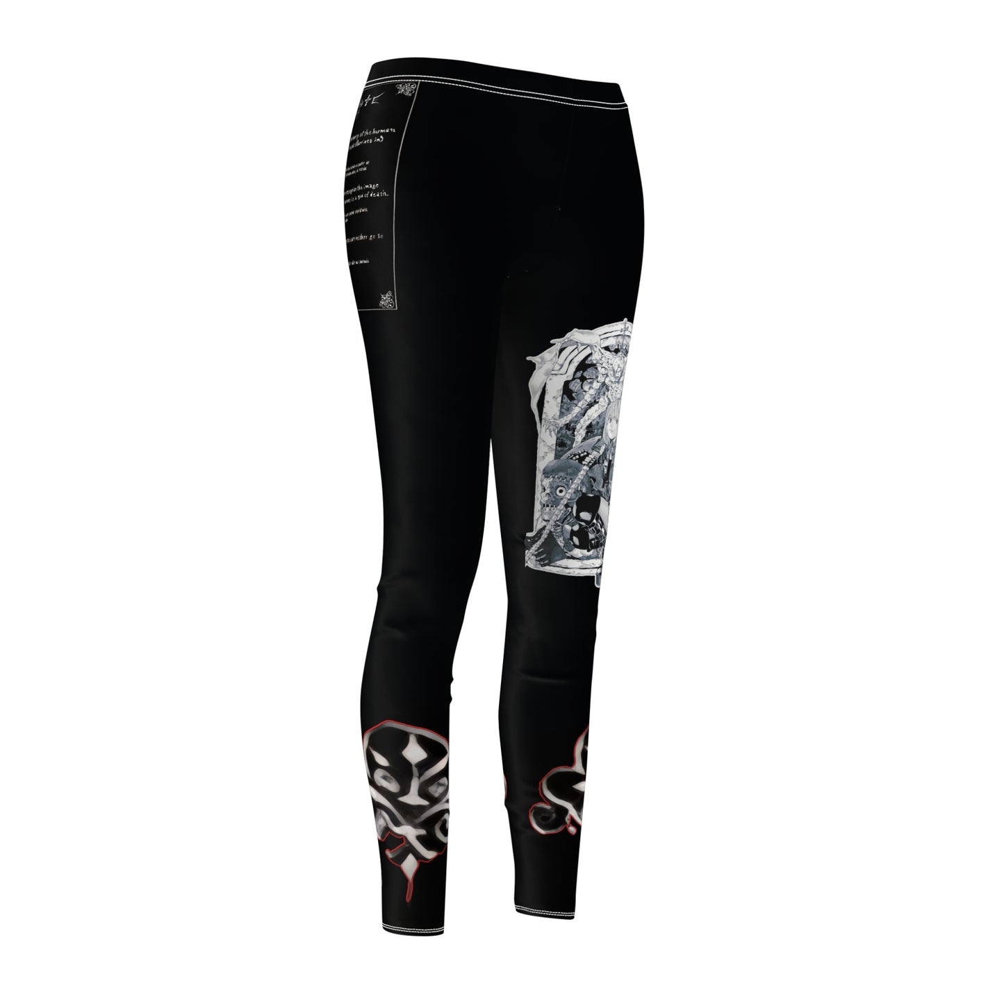 Stylish Women's Casual dn rules Leggings with Unique Design, Workout Gear, Fashion Leggings, Gift for Her, Trendy Athleisure Wear