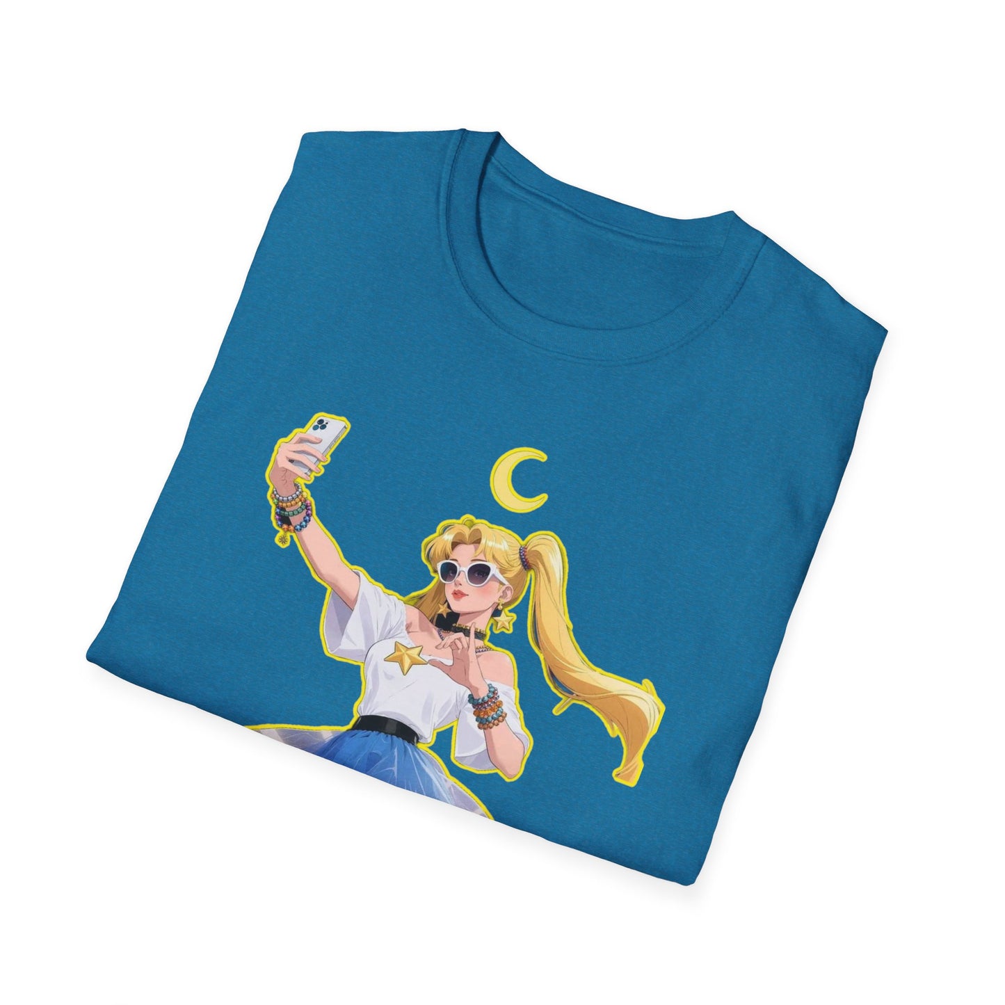 Moonlit Selfie sailor moon Unisex T-Shirt – Fun, Relatable, Casual Wear for Anime Fans, Gifts for Birthdays, Cosplay Events, or Everyday Comfort