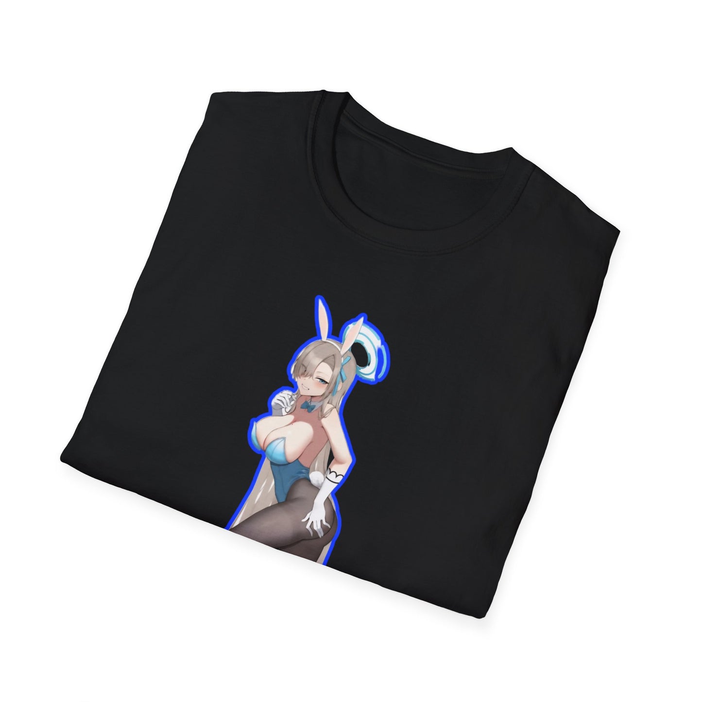 Cute Anime lewd style bunny 3-inspired Unisex T-Shirt with Playful Designs, Perfect for Niche Enthusiasts, Gift for Cosplay Events, Trendy Streetwear