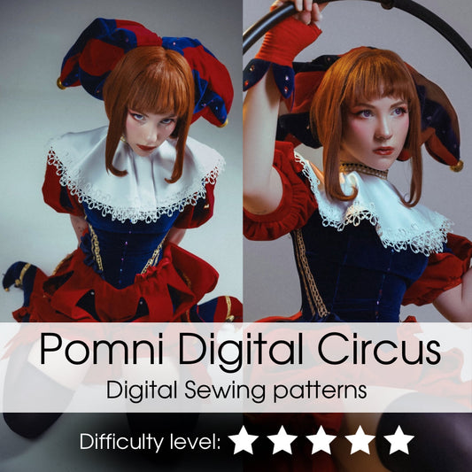 Pomni Digital Circus Jumpsuit Digital sewing patterns - Digital Product