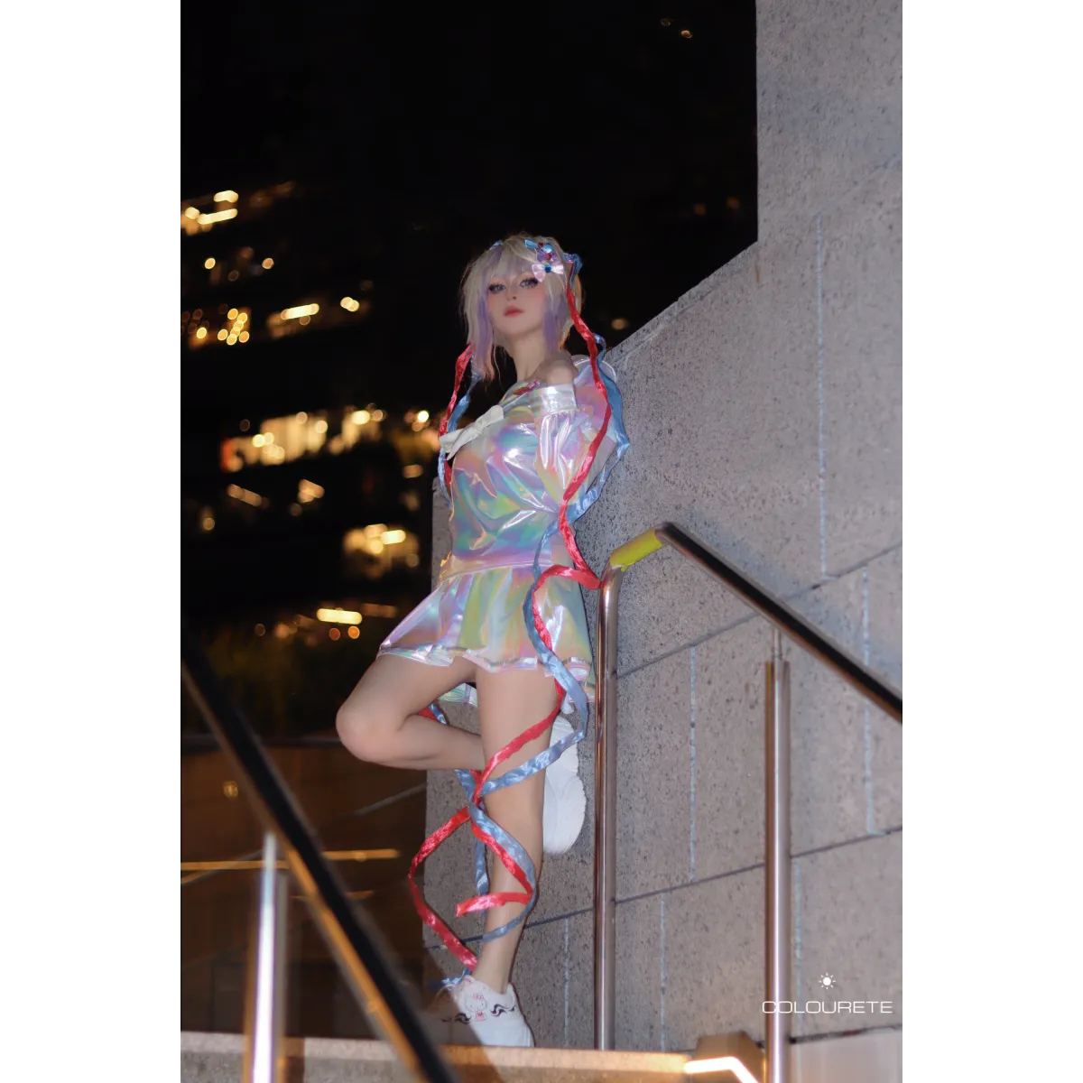 Needy Girl Overdose/Angel Carnival Party Costume - Laser JK Sailor Suit Halloween Cosplay