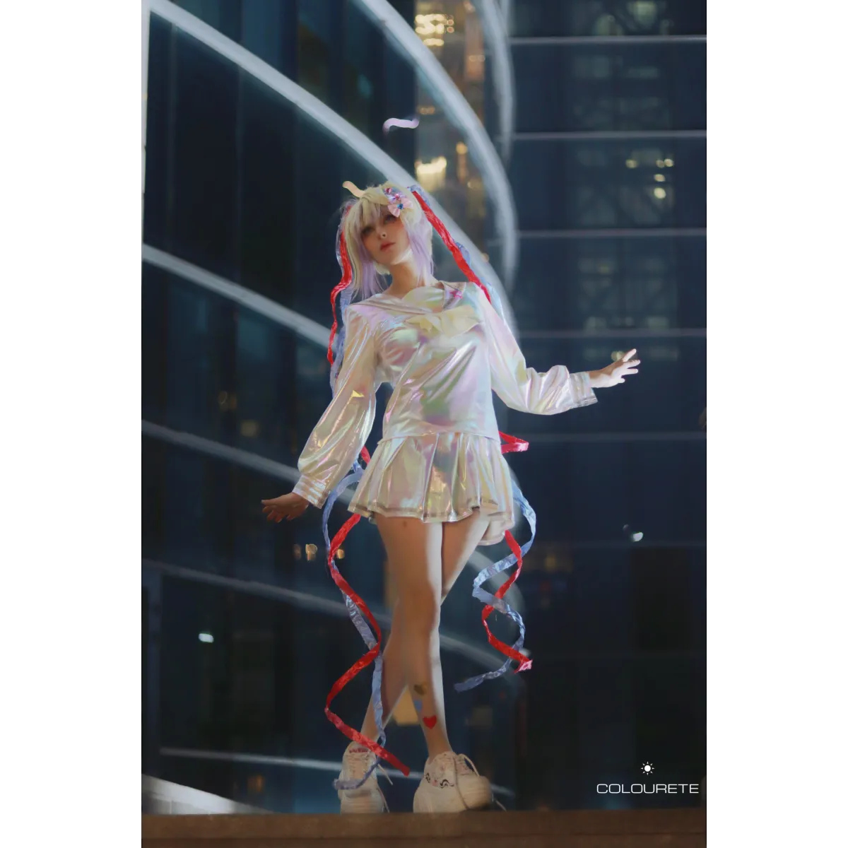 Needy Girl Overdose/Angel Carnival Party Costume - Laser JK Sailor Suit Halloween Cosplay