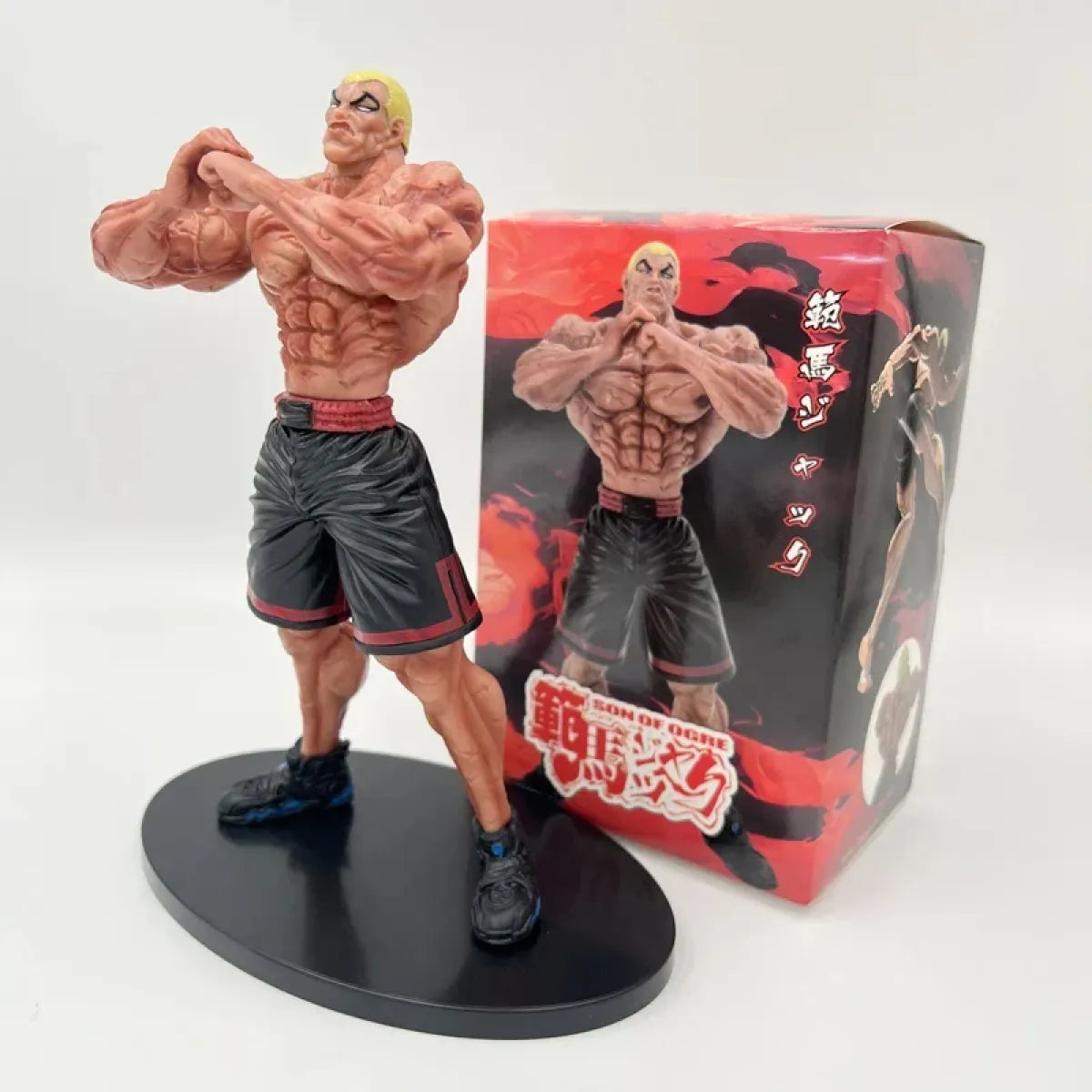 Baki Hanma 22cm Anime Figure with Pickle, Biscuit Oriba, and Kaoru Hanayama