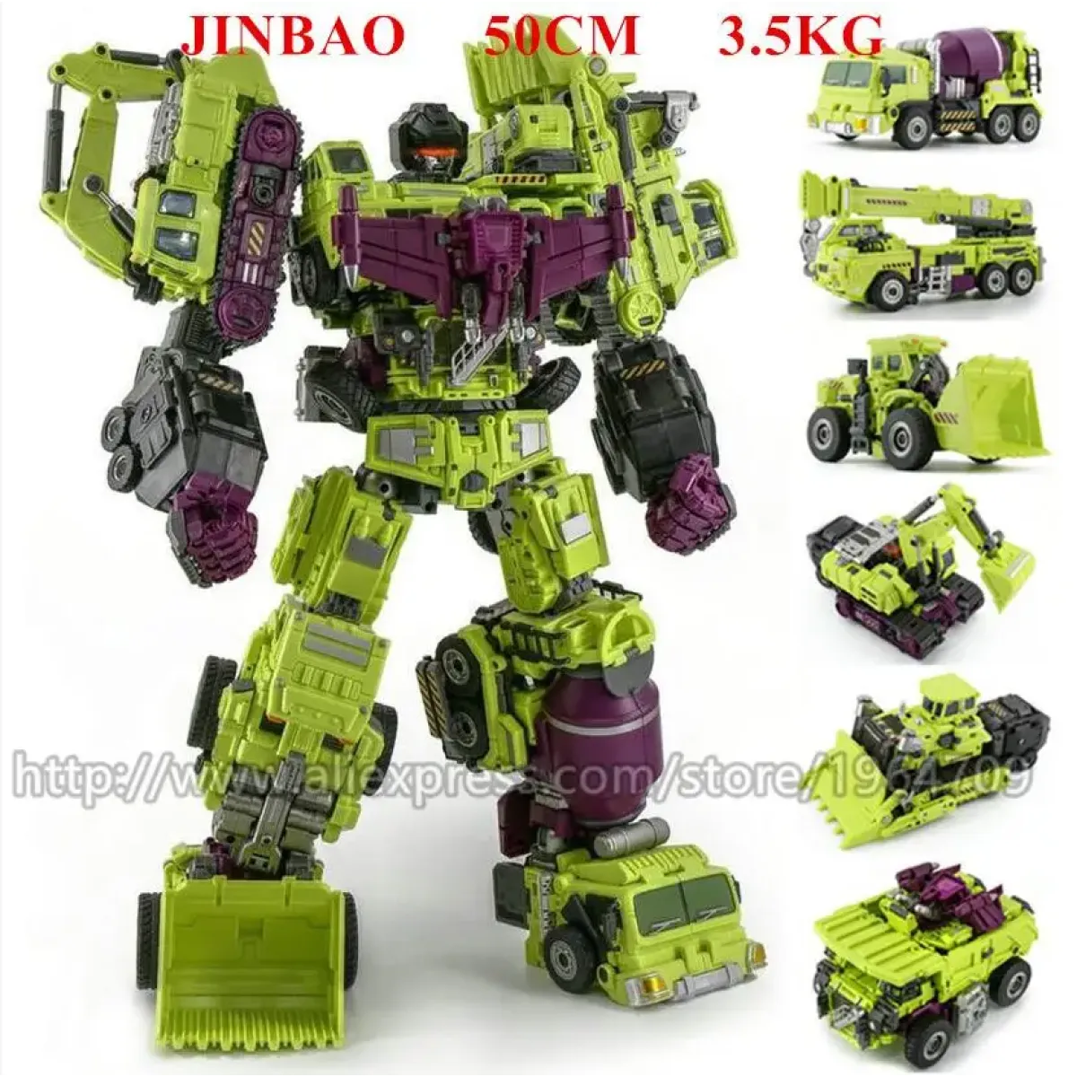 Jinbao 5-in-1 Big Transformation Predaking Anime Robot Action Figure