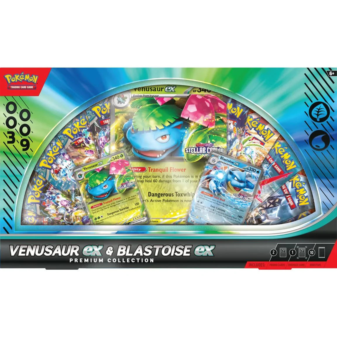 Pokemon Venusaur ex and Blastoise ex Premium Collection