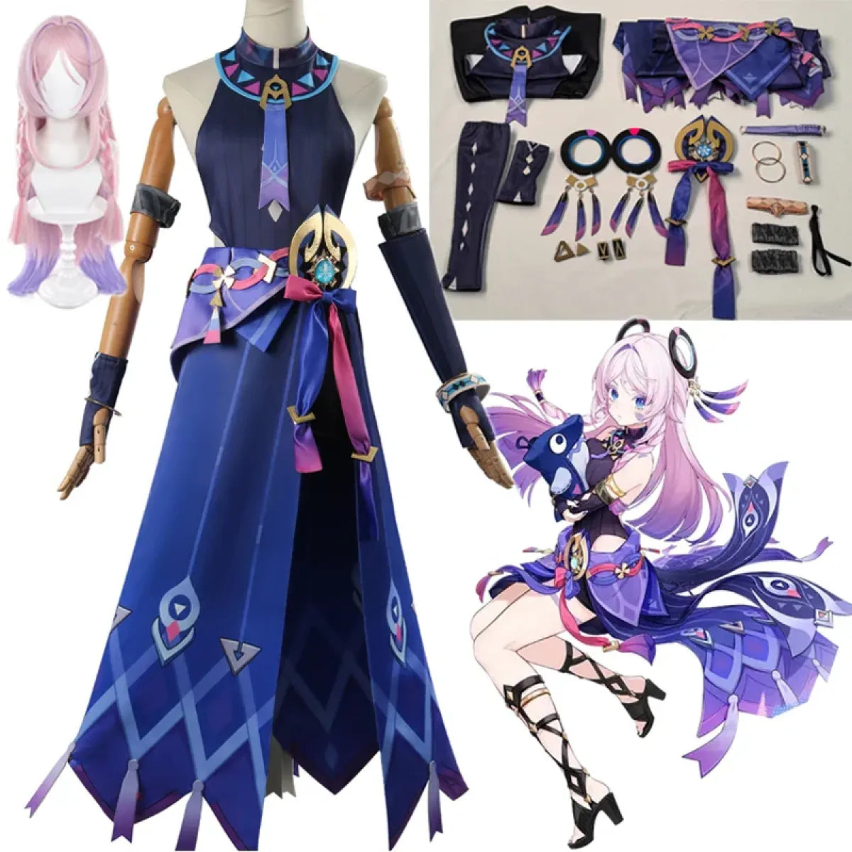 Genshin Citlali Cosplay Dress – Elegant Fantasy Outfit Set