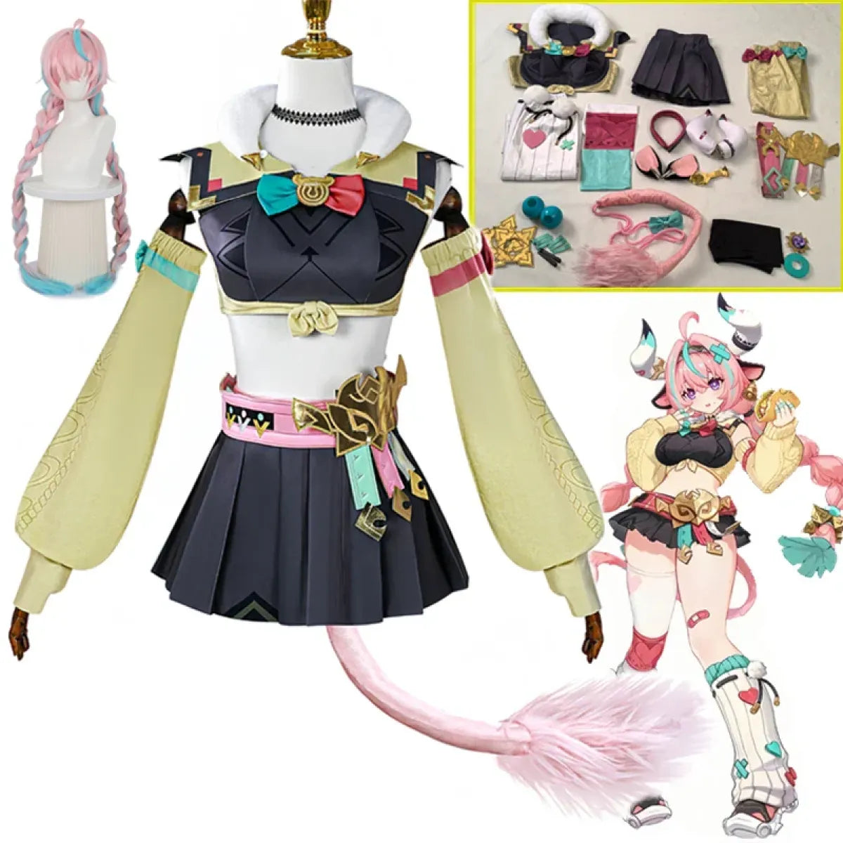 Genshin Varesa Cosplay Set – Kawaii Fantasy Uniform Costume