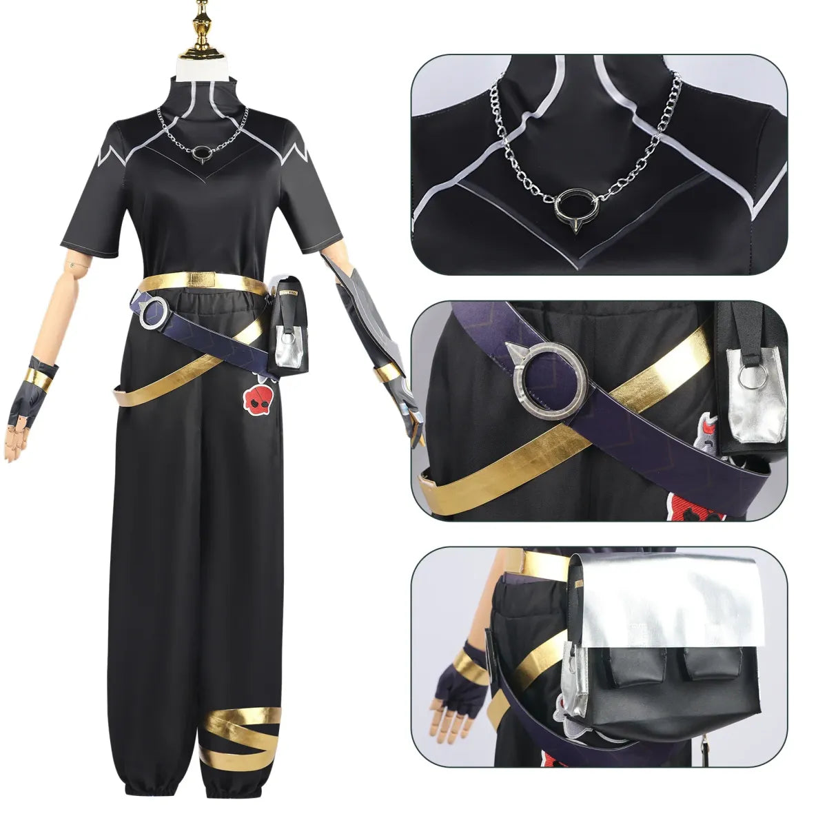 Ezreal Cosplay Costume – League of Legends Outfit with Wig & Props