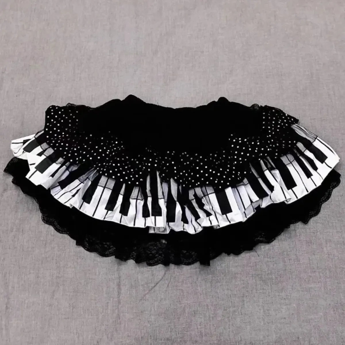 Harajuku Gothic Lolita Lace Skirt – Y2K Punk Fairy Grunge Kawaii