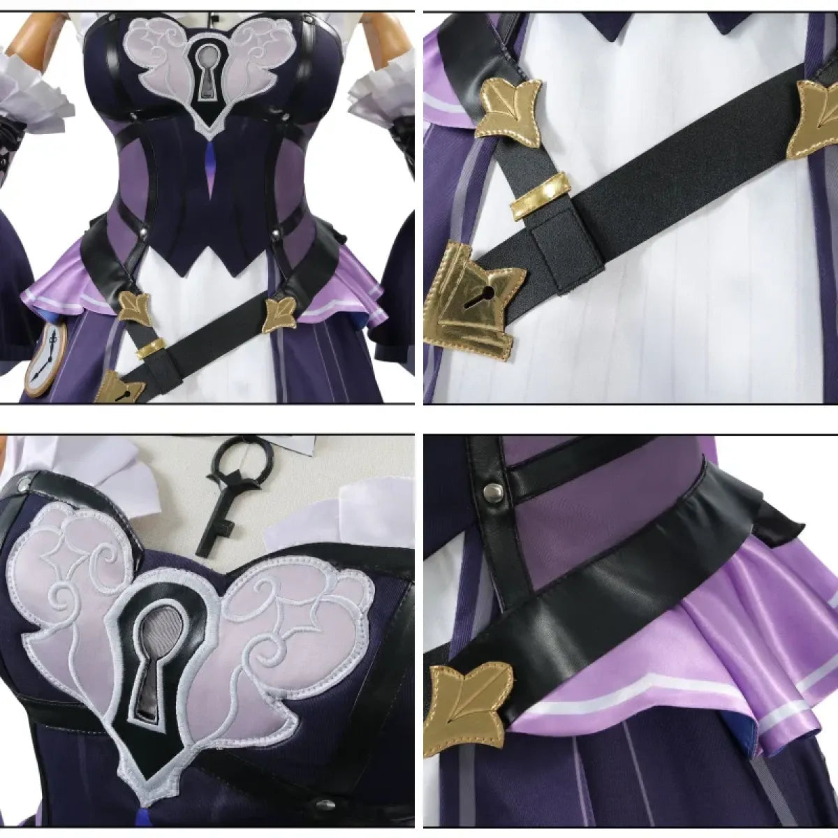 Gothic Herta Cosplay Dress – Fantasy Witch Lolita Costume Set