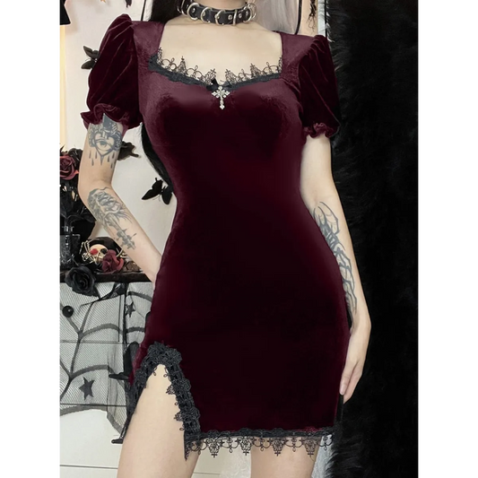 Gothic Velvet Dress