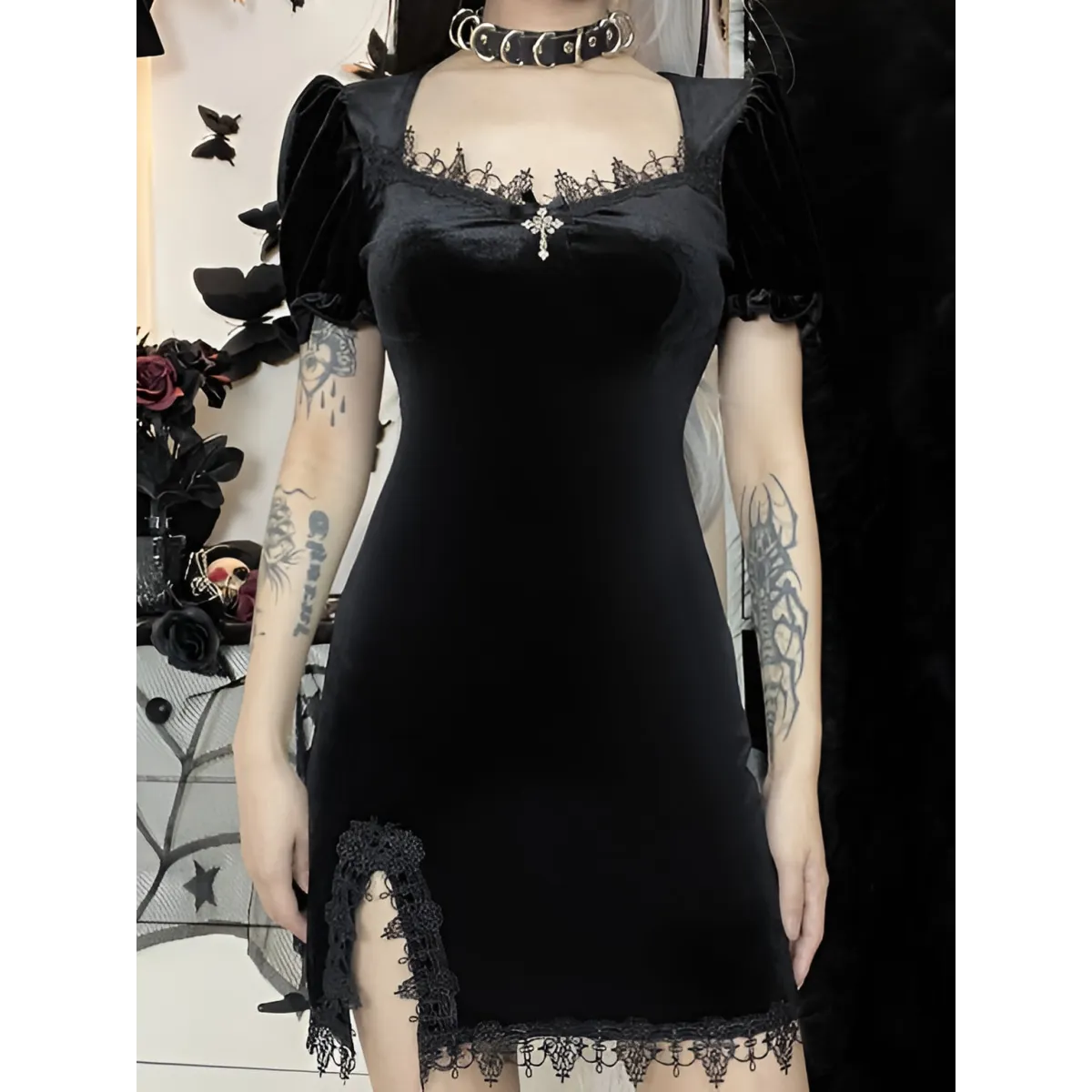 Gothic Velvet Dress