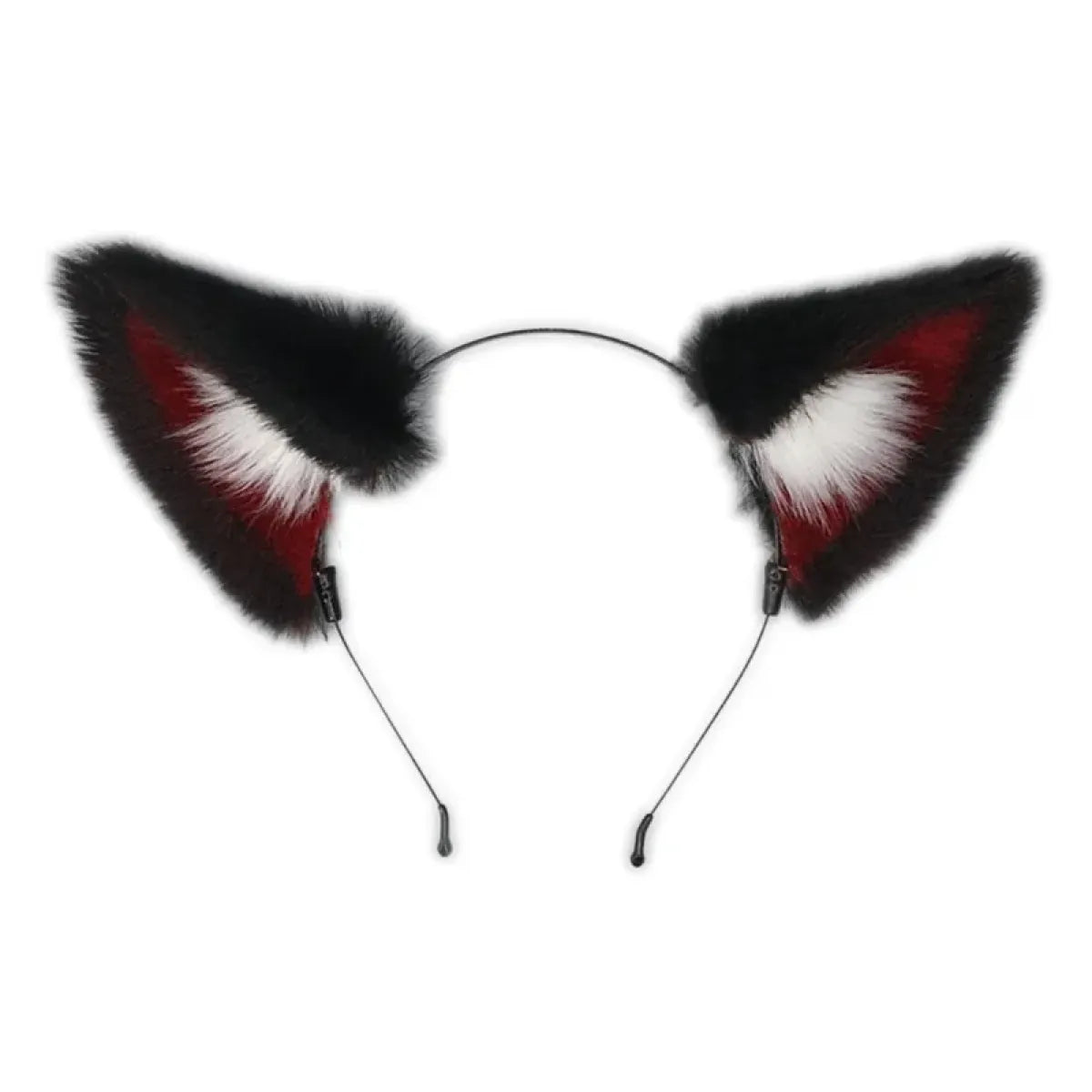 Handmade Cat Faux Fur Ears Headband - Fluffy Plush Animal Hair Hoop