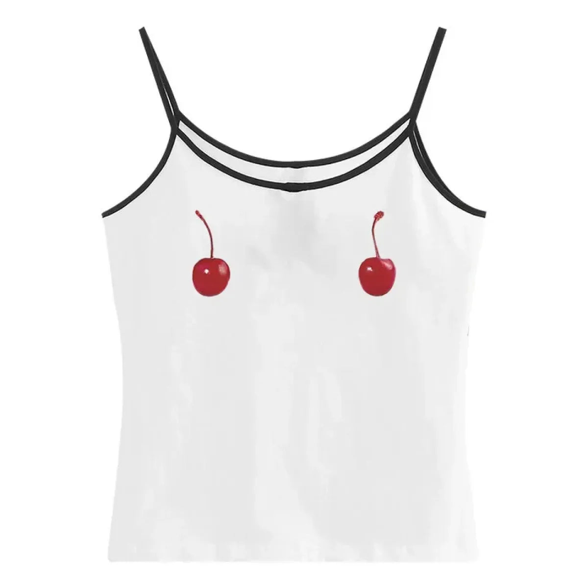 Harajuku Cherry Tee - Sleeveless Streetwear Crop