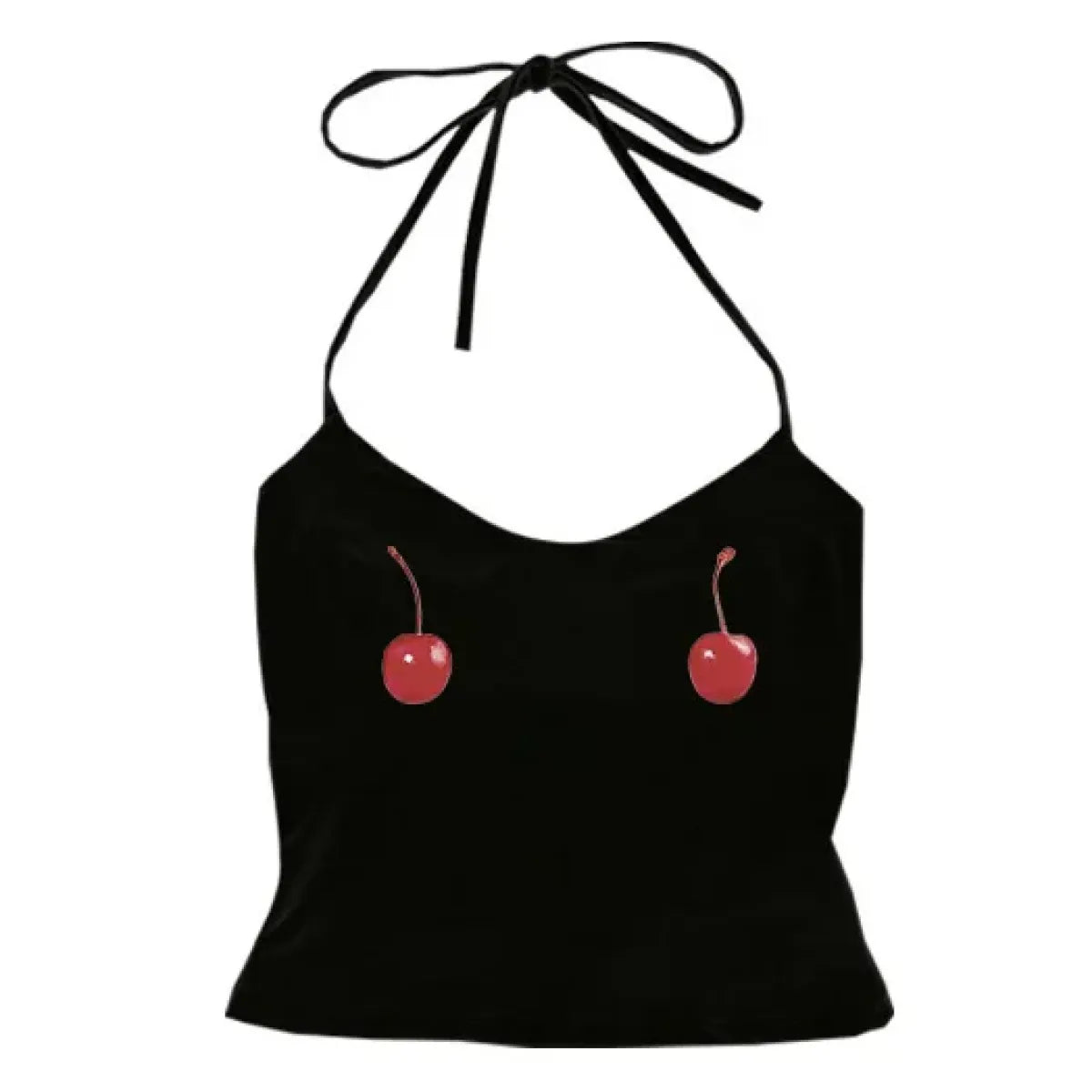 Harajuku Cherry Tee - Sleeveless Streetwear Crop