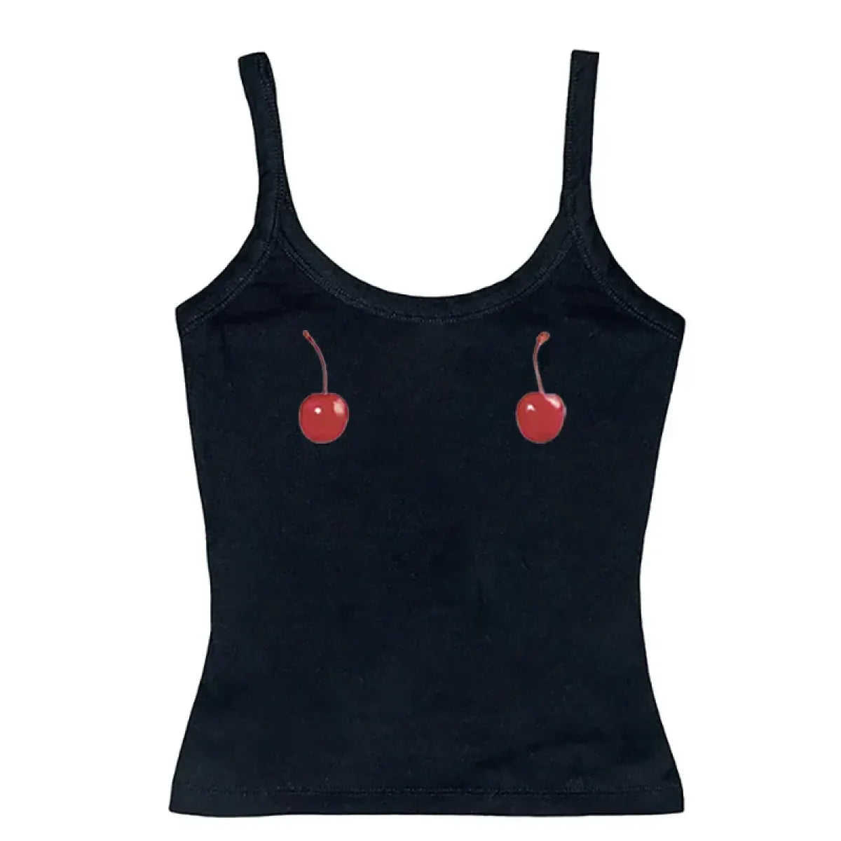 Harajuku Cherry Tee - Sleeveless Streetwear Crop