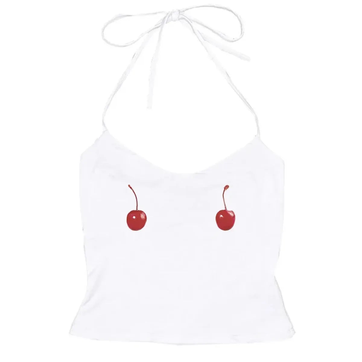 Harajuku Cherry Tee - Sleeveless Streetwear Crop