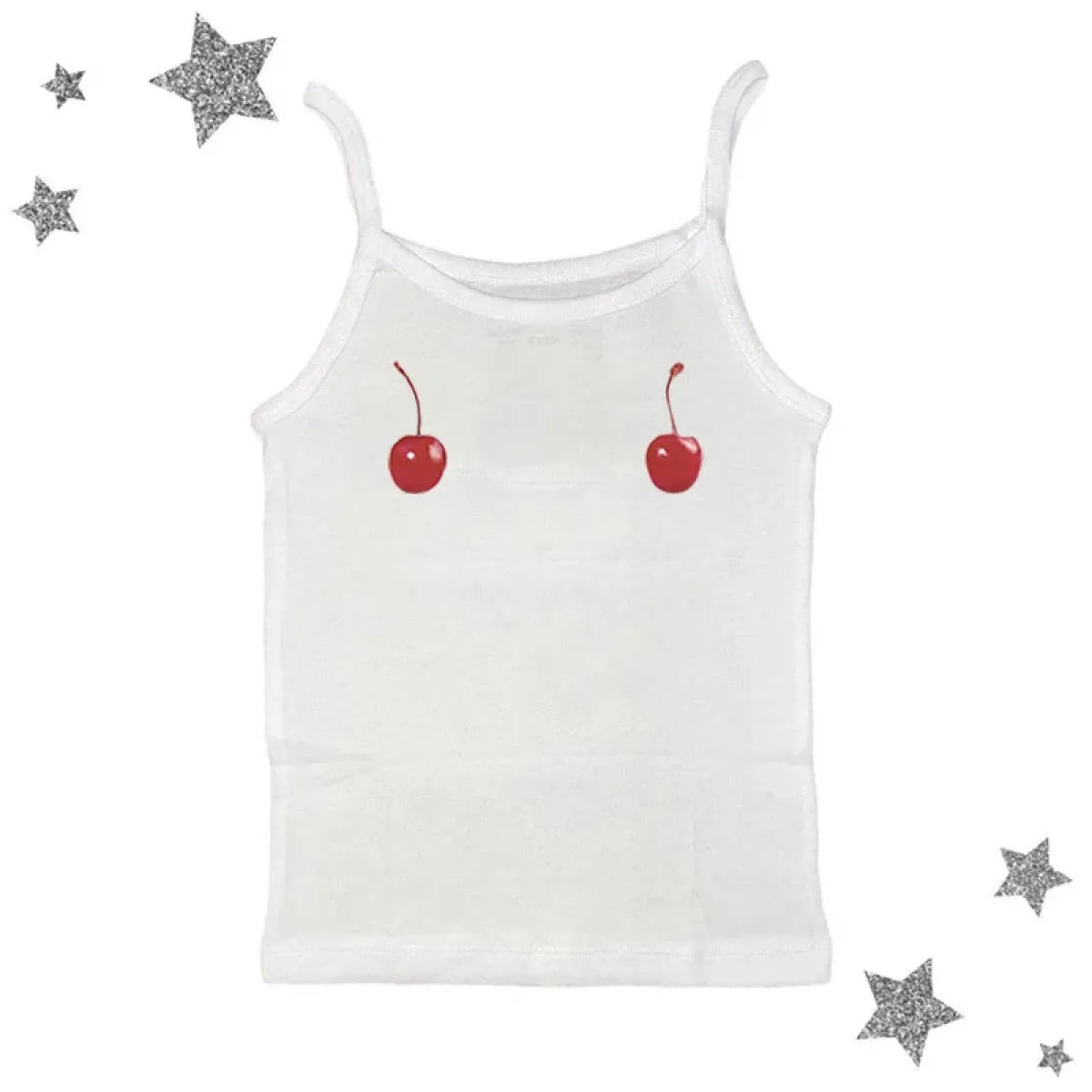 Harajuku Cherry Tee - Sleeveless Streetwear Crop