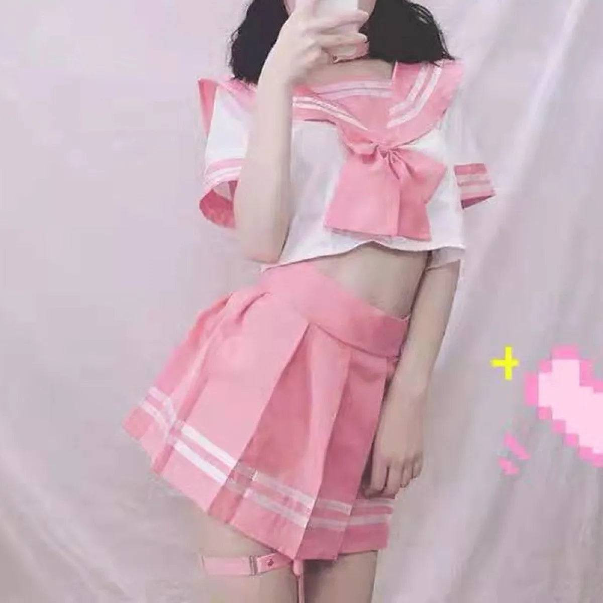 Japanese School Girl Two Piece Set