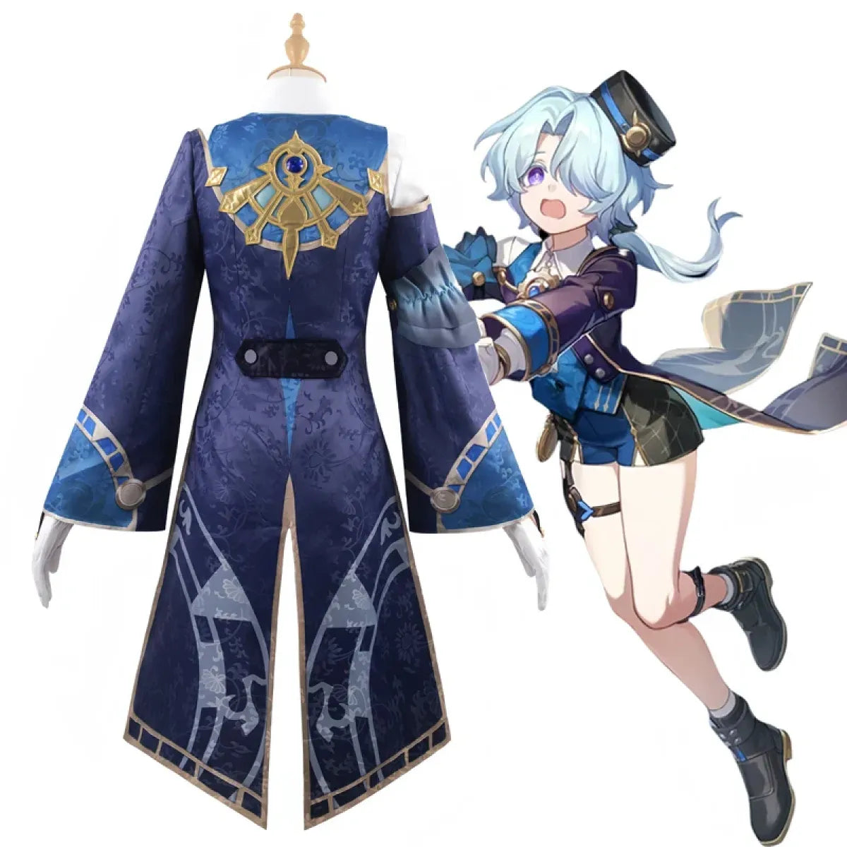 Honkai Star Rail Misha Cosplay Costume – Full Set with Wig & Hat