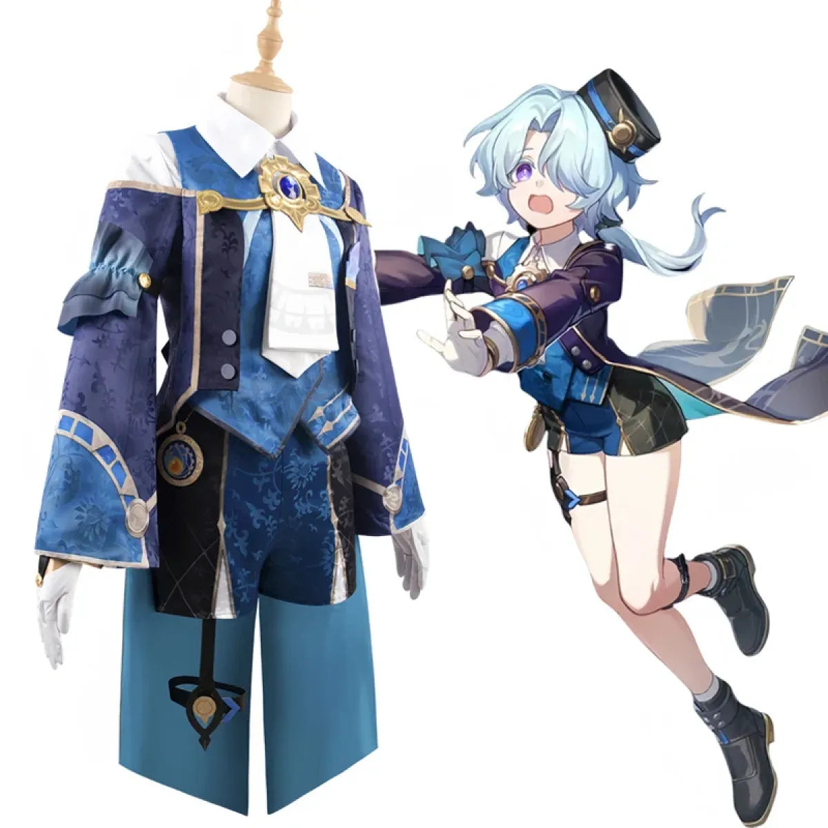 Honkai Star Rail Misha Cosplay Costume – Full Set with Wig & Hat
