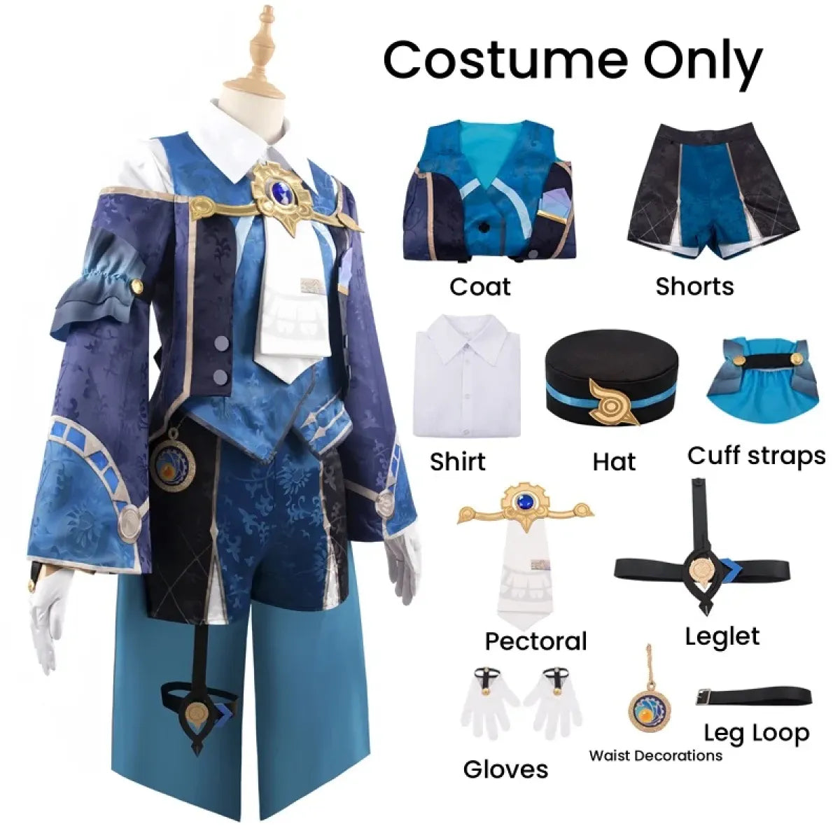 Honkai Star Rail Misha Cosplay Costume – Full Set with Wig & Hat