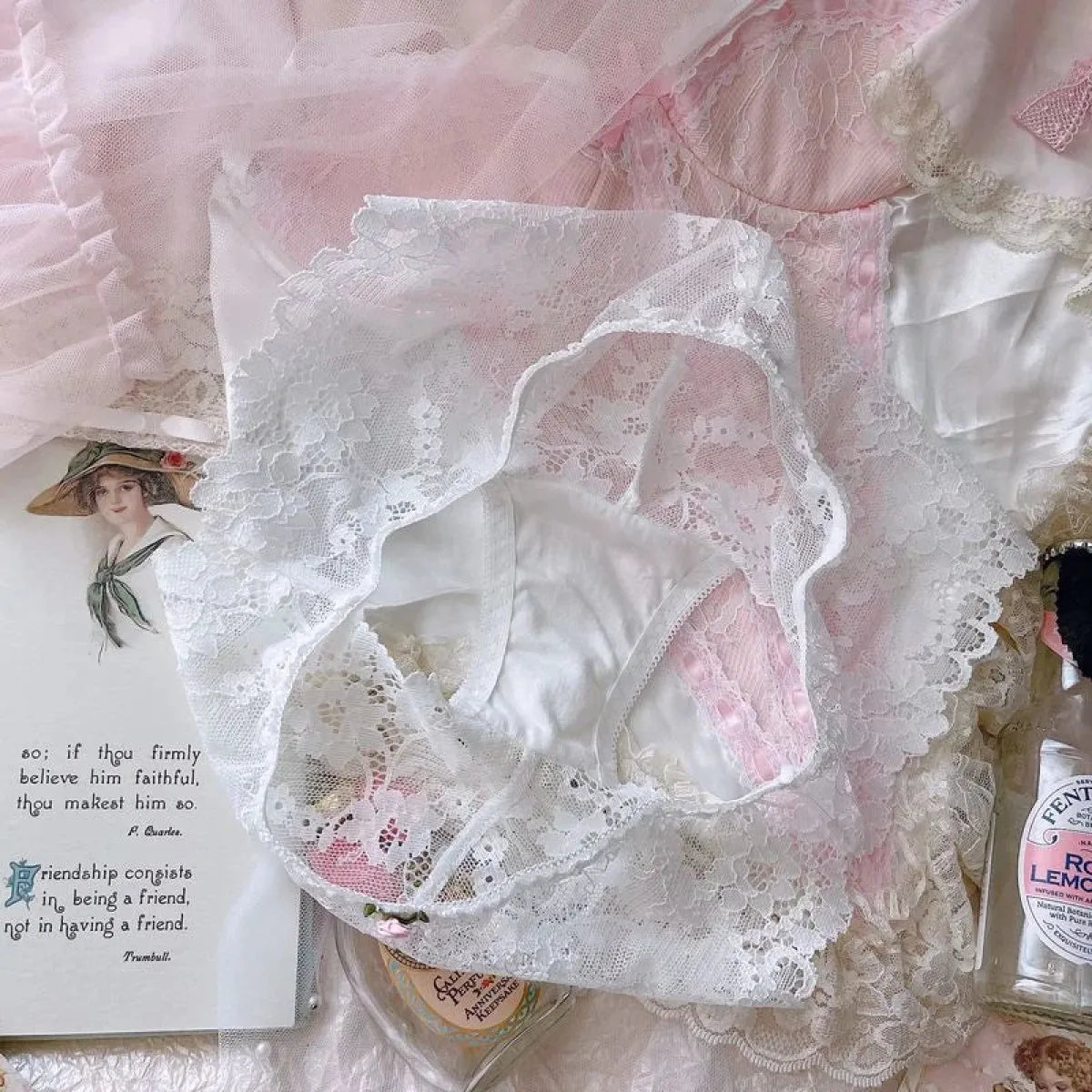 Sweet Lace Bow Lingerie Set