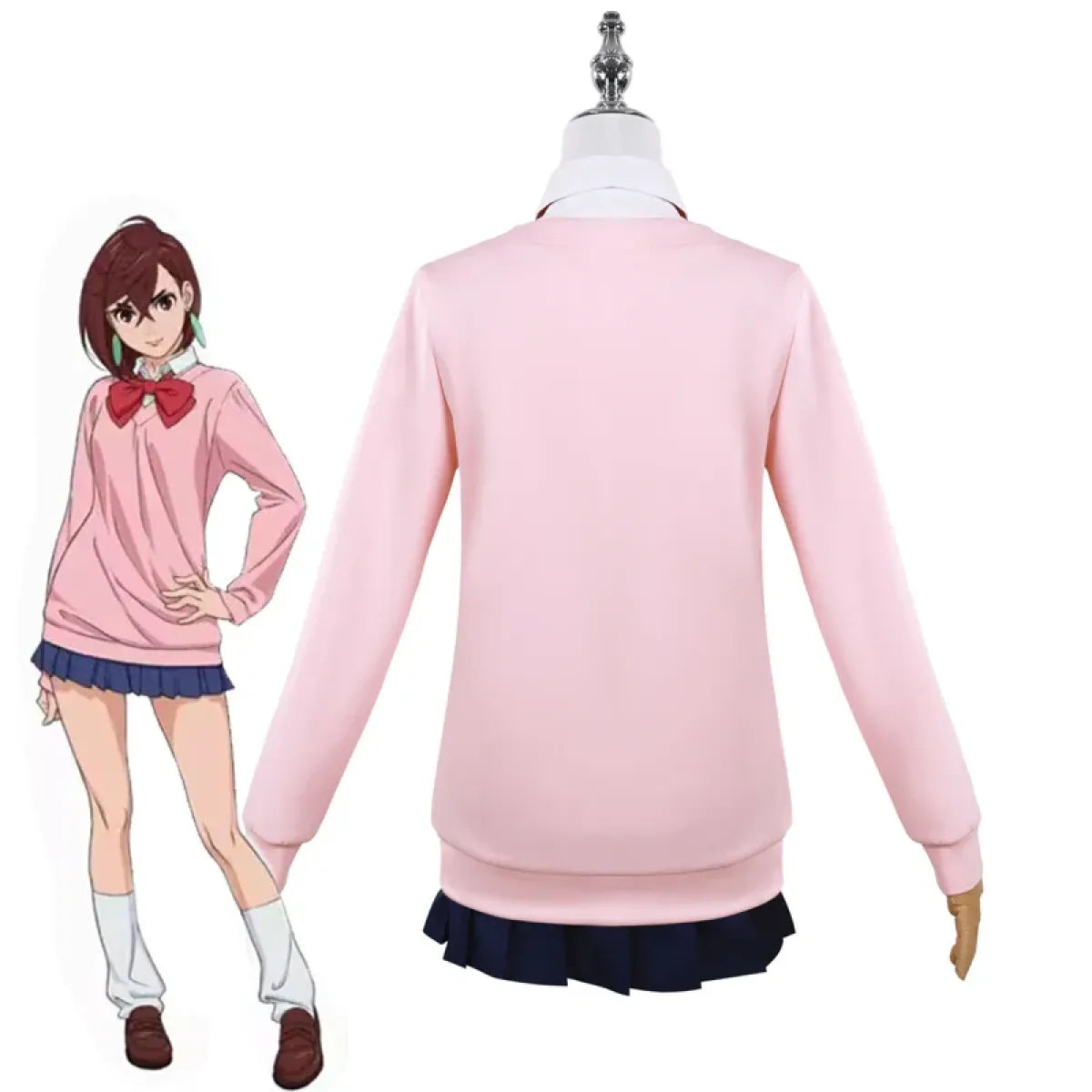 Momo Ayase Cosplay Costume – Dandadan School Uniform Set with Accessories