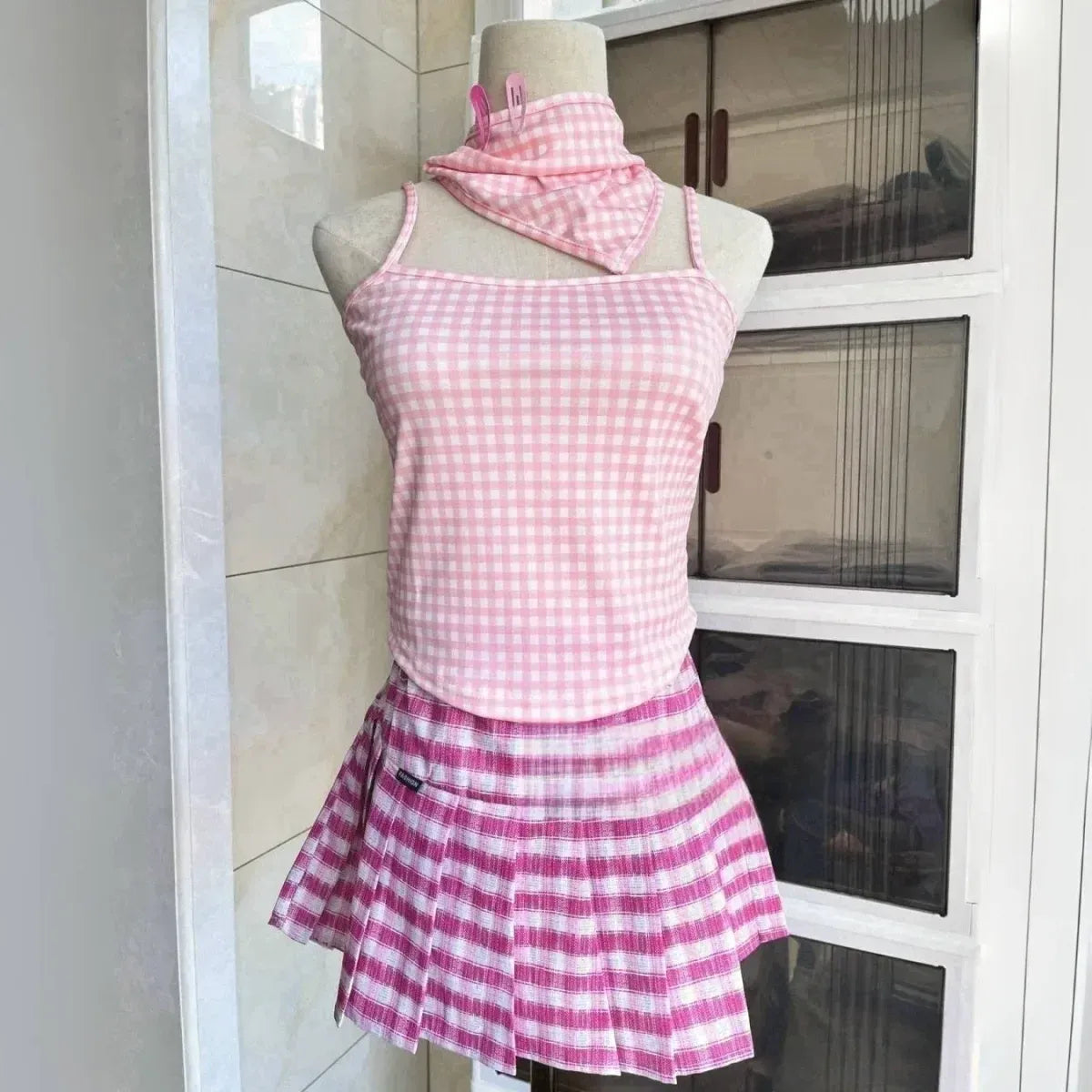 NANA Komatsu Cosplay Costume - Lolita Kawaii Pink Skirt Suit
