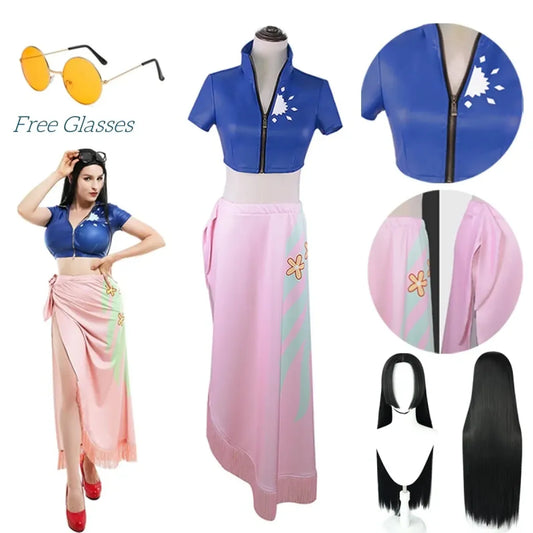 Nico Robin Cosplay Costume – One Piece Top and Skirt Outfit