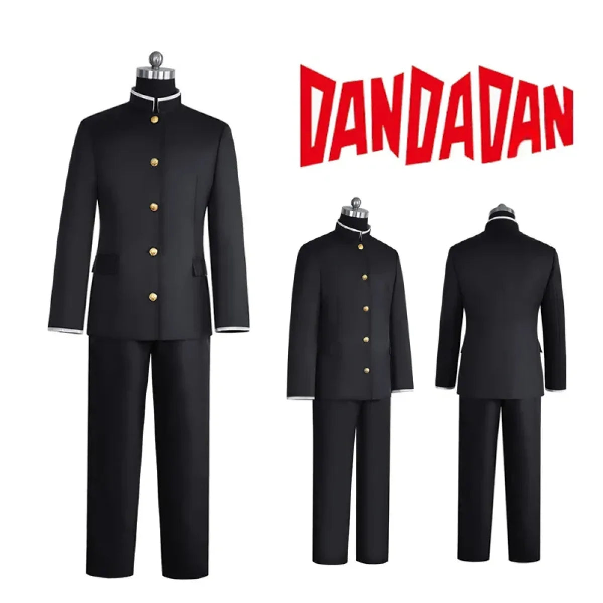 Ken Takakura Cosplay Costume – Dandadan School Uniform with Glasses