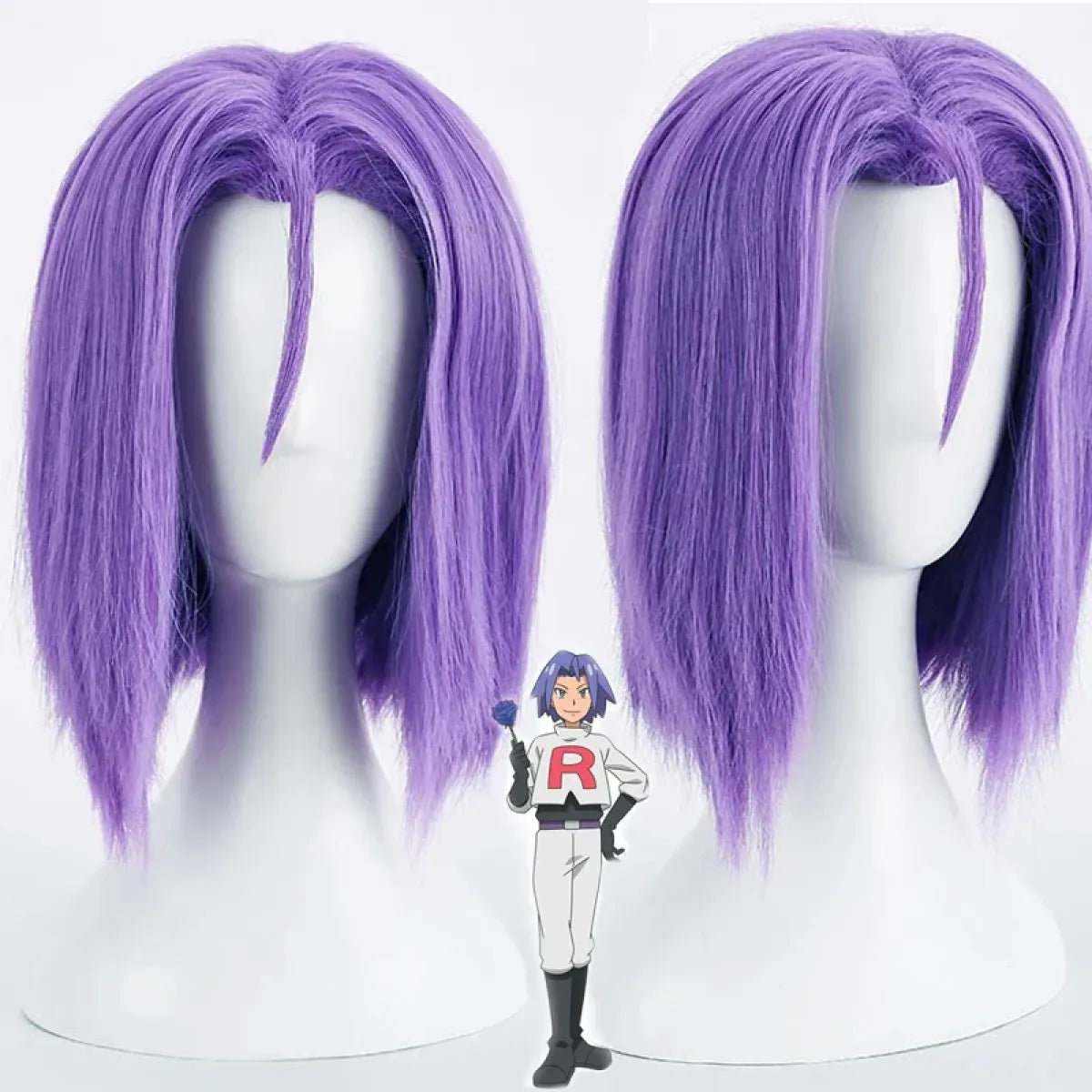 Team Rocket Jessie & James Cosplay Set – Anime Full Outfit for Men & Women