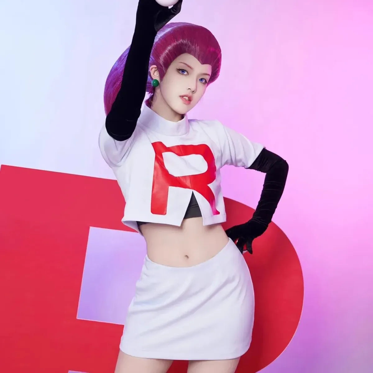 Team Rocket Jessie & James Cosplay Set – Anime Full Outfit for Men & Women