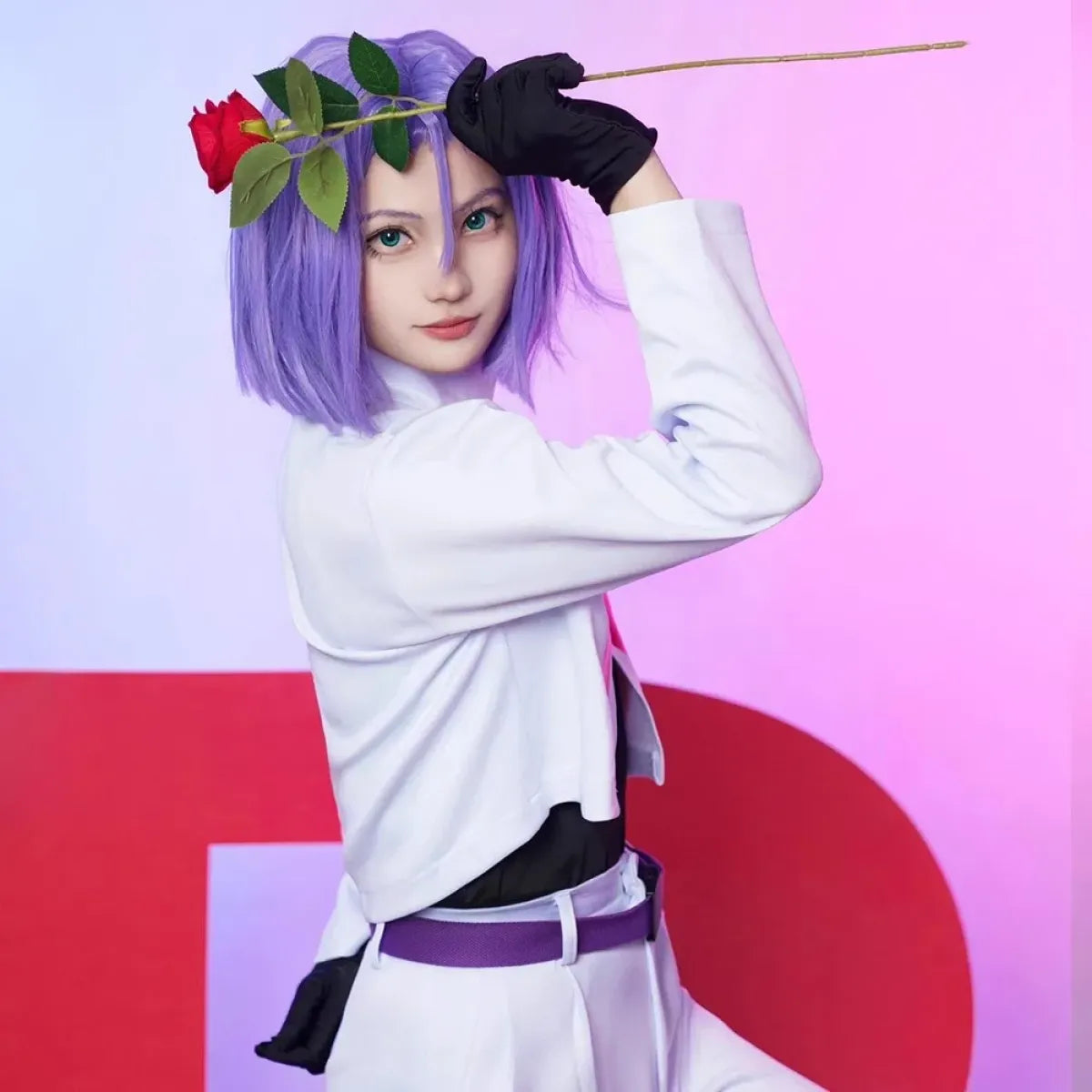 Team Rocket Jessie & James Cosplay Set – Anime Full Outfit for Men & Women