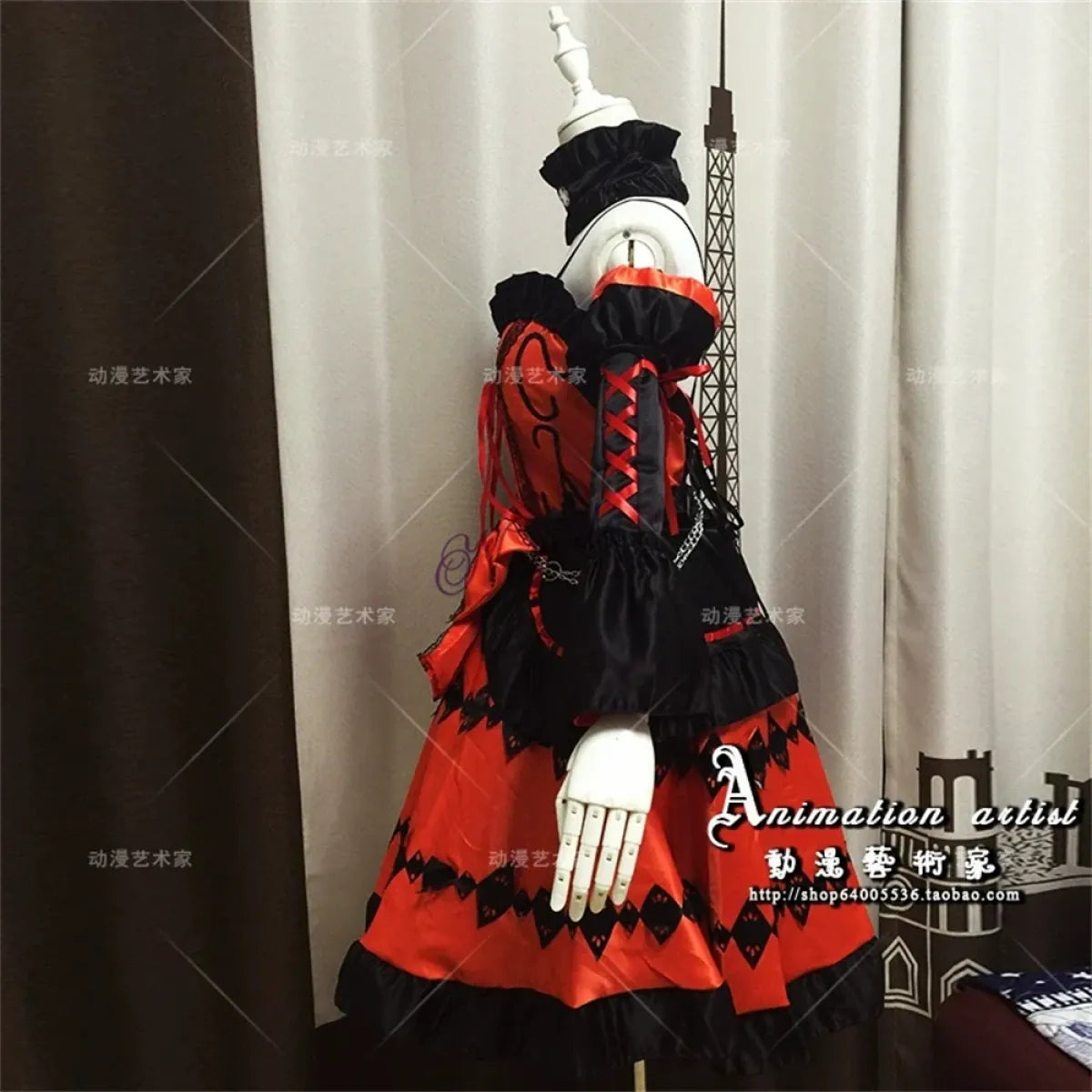 DATE A LIVE Tokisaki Kurumi Gothic Lolita Cosplay Set